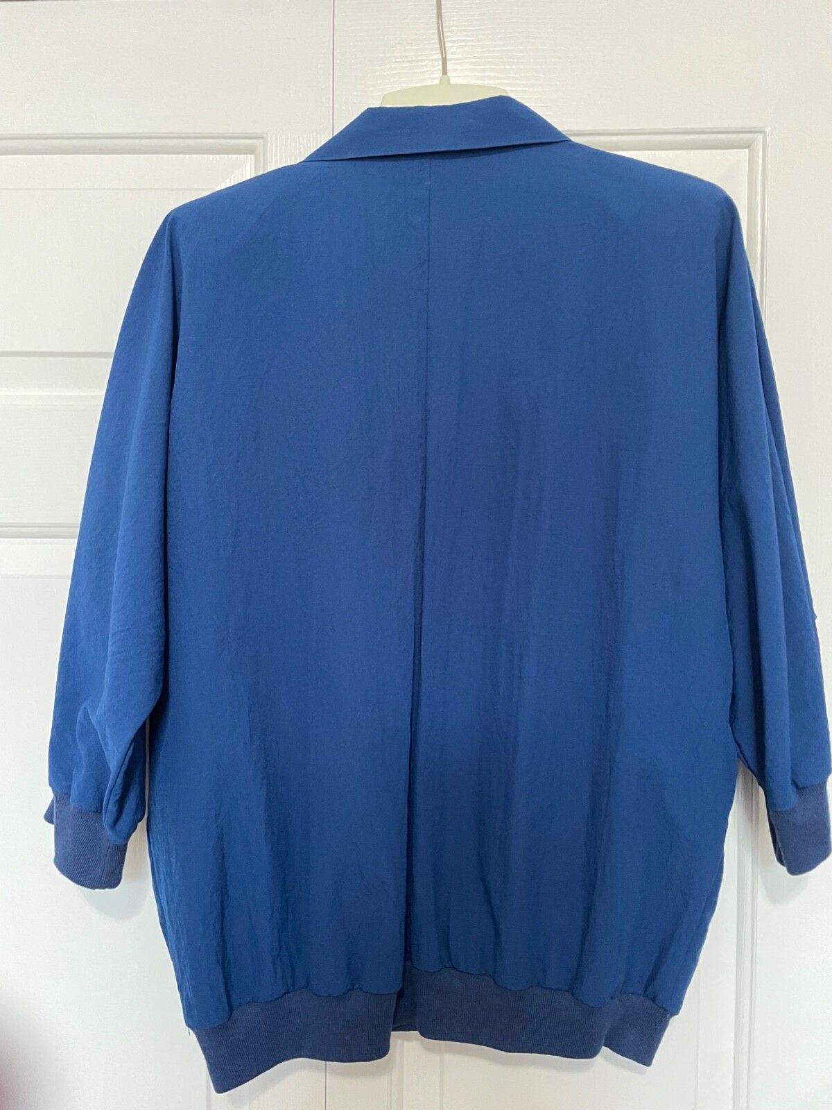 1980’s Bonnie Blair L/XL Women Top Blue Retro Sea Shell Gramma VTG Nautical EUC