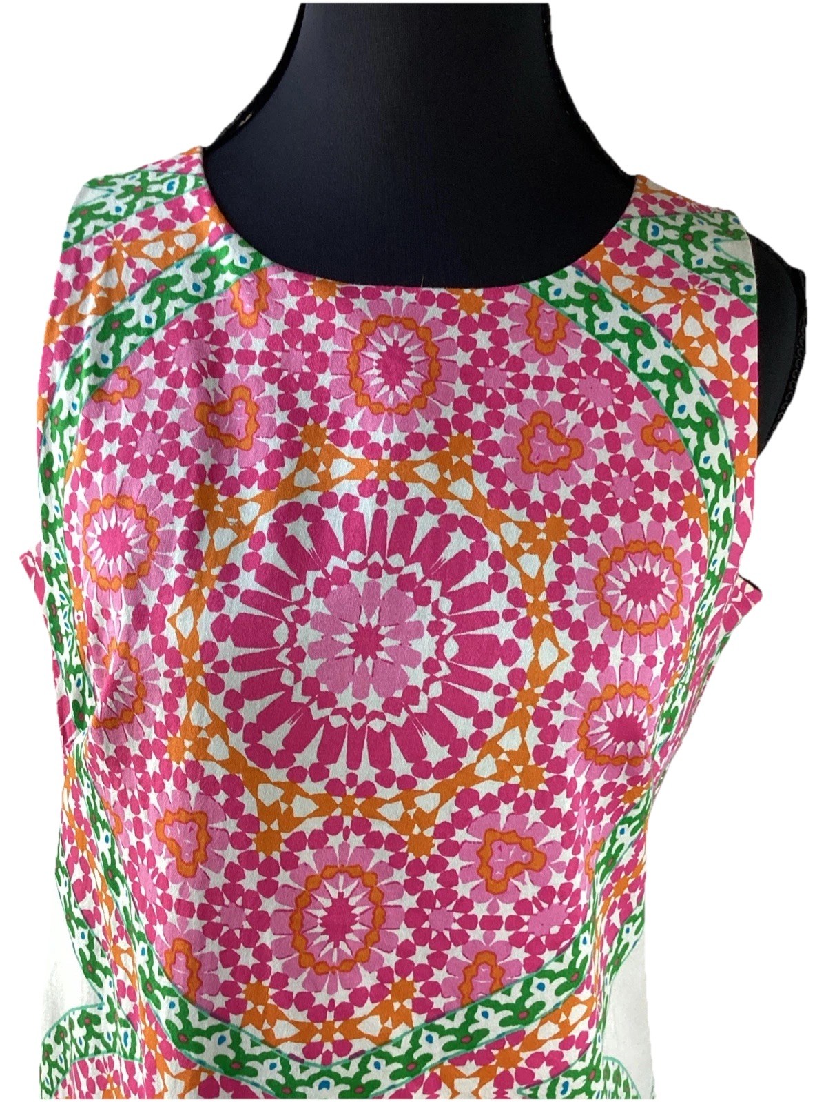 Vintage London Times Mod Psychedelic Fab Sleeveless Dress 4 EUC