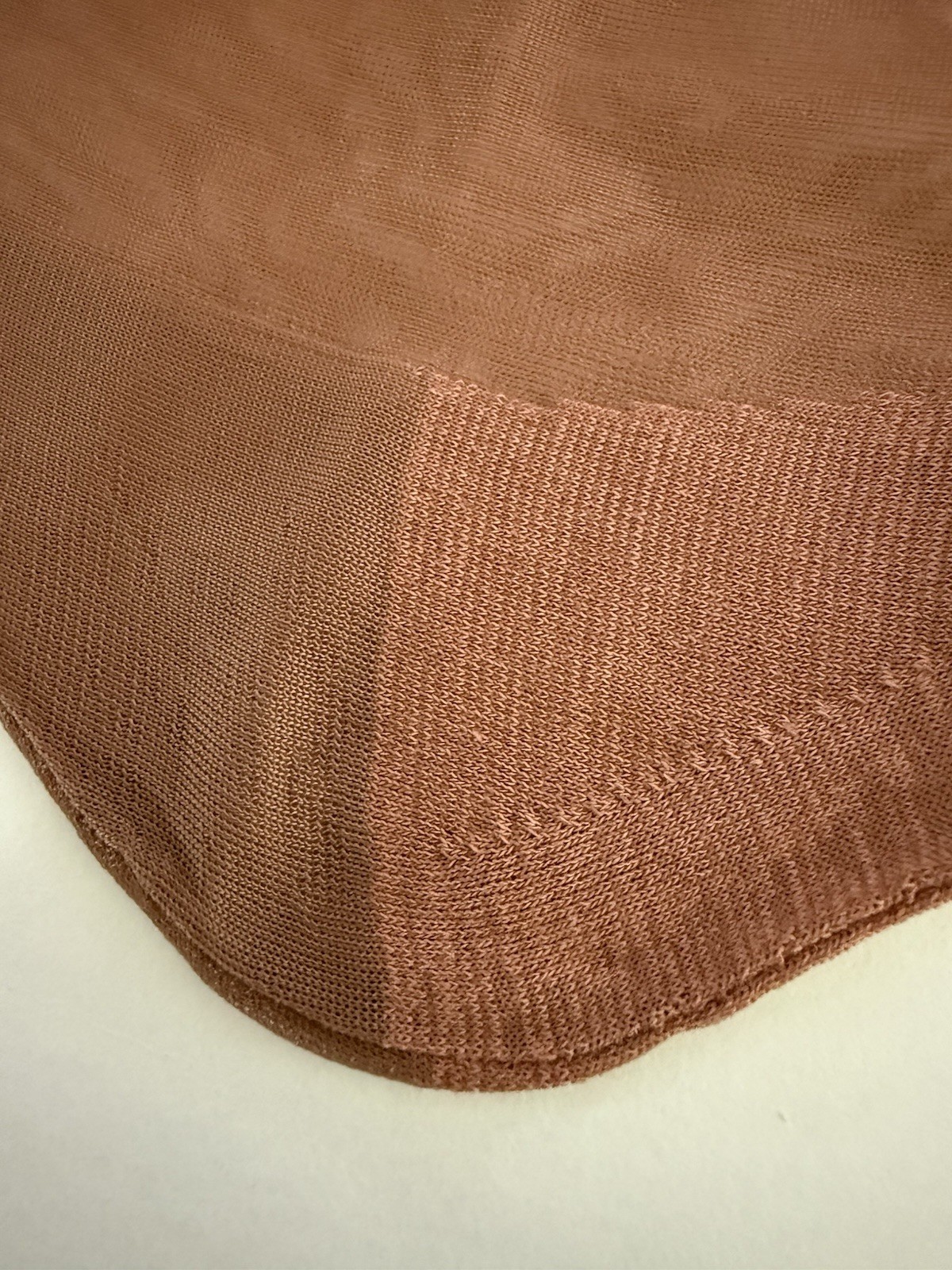 Vintage Seamed Flat Knit Service Weight Cotton Foot And Welt