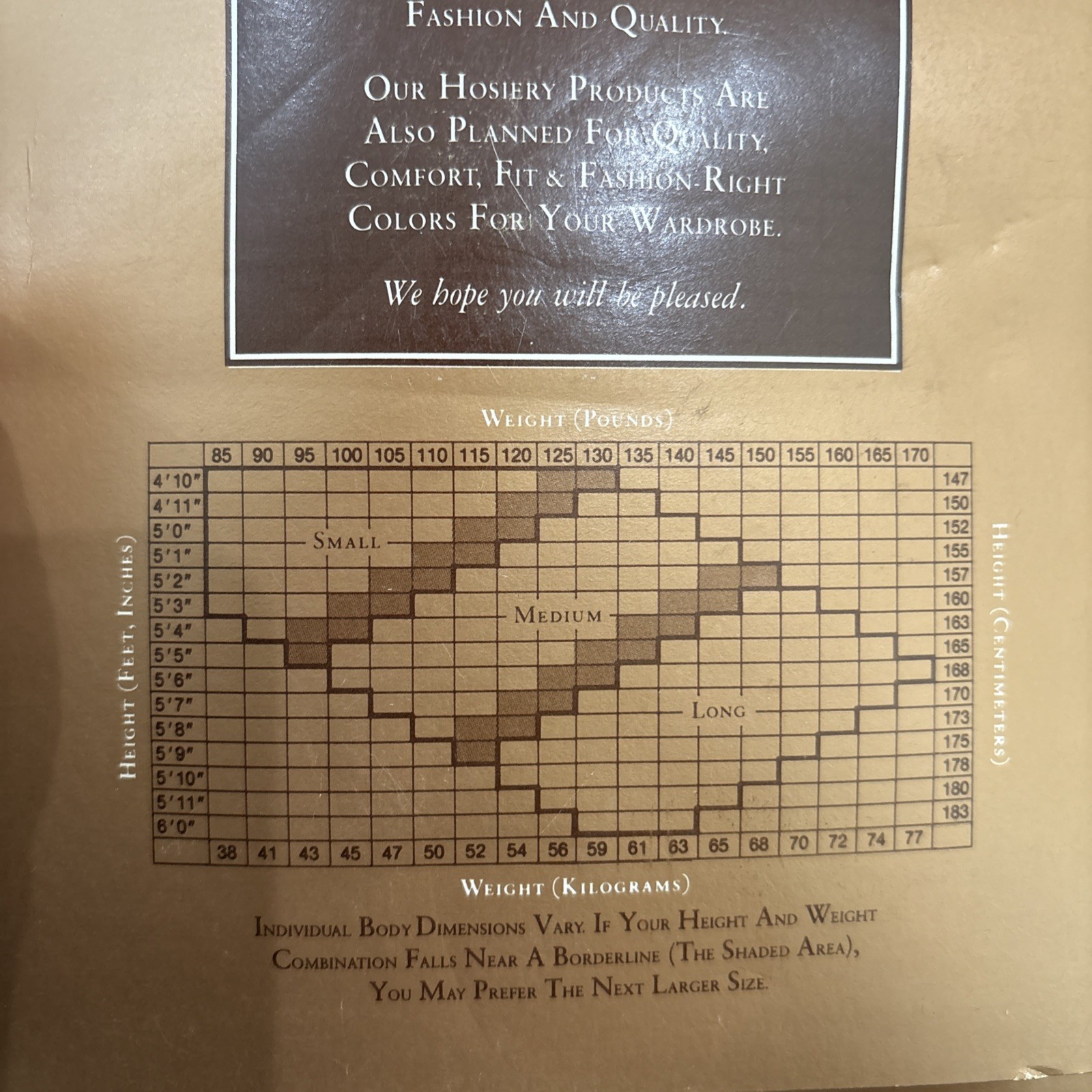Vintage Evan-Picone Pantyhose NUDE 181 Long Control Top Cotton Shield Sandalfoot