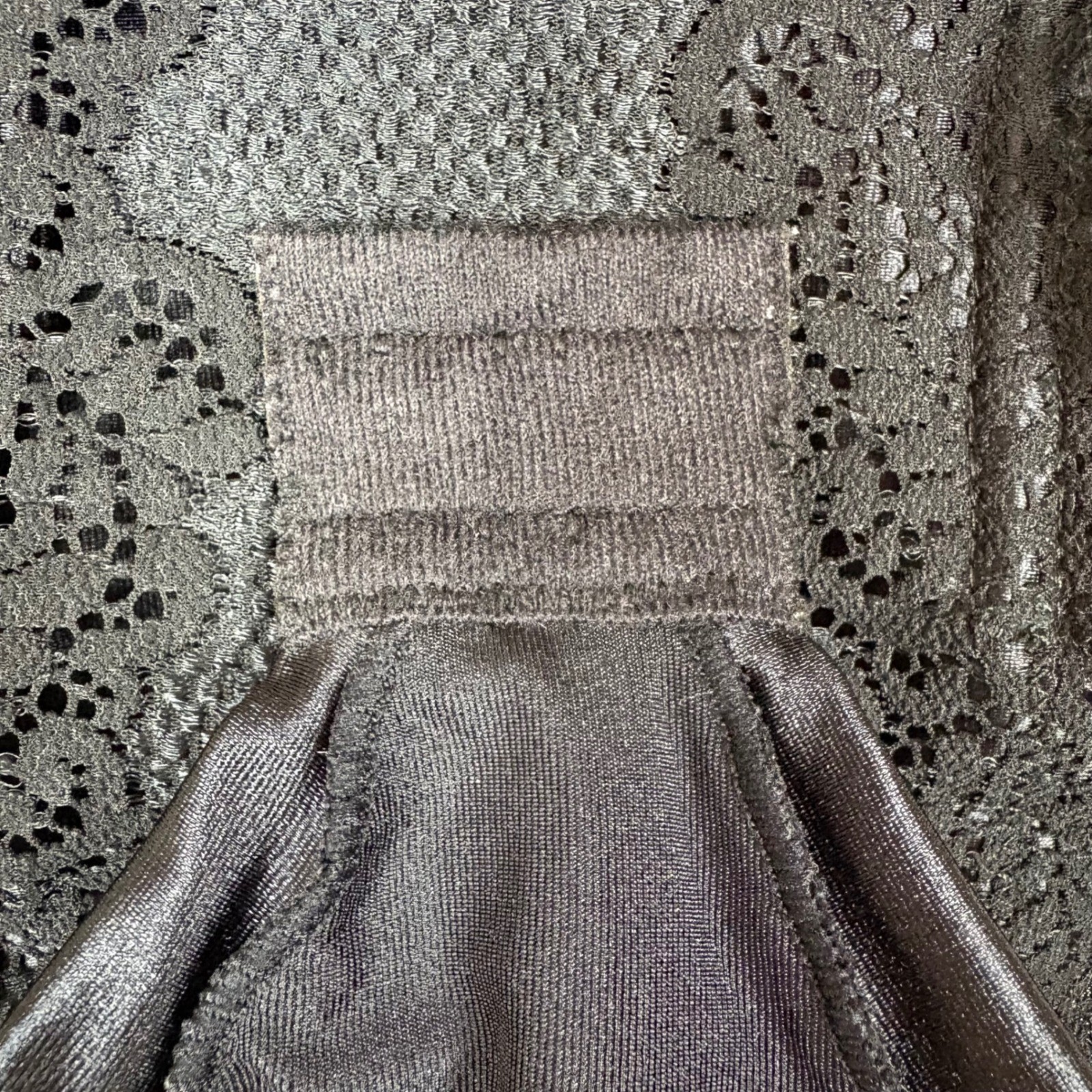 Partners Intimates Vtg Body Shaper Girdle Size 34B Black Lace Trim Strapless