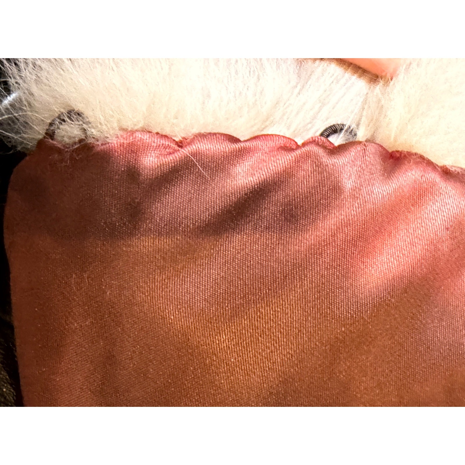 Vintage Brown Leather Trench Coat Fur Collar Belted ILGWU Made USA 60 70’s