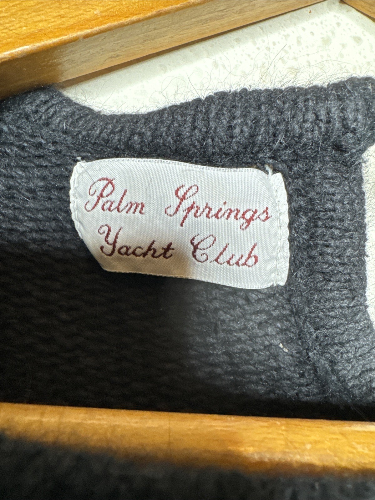 Vintage 80s Women’s Sweater Palm Springs Yacht Club Bows, Medium Shoulder Pads
