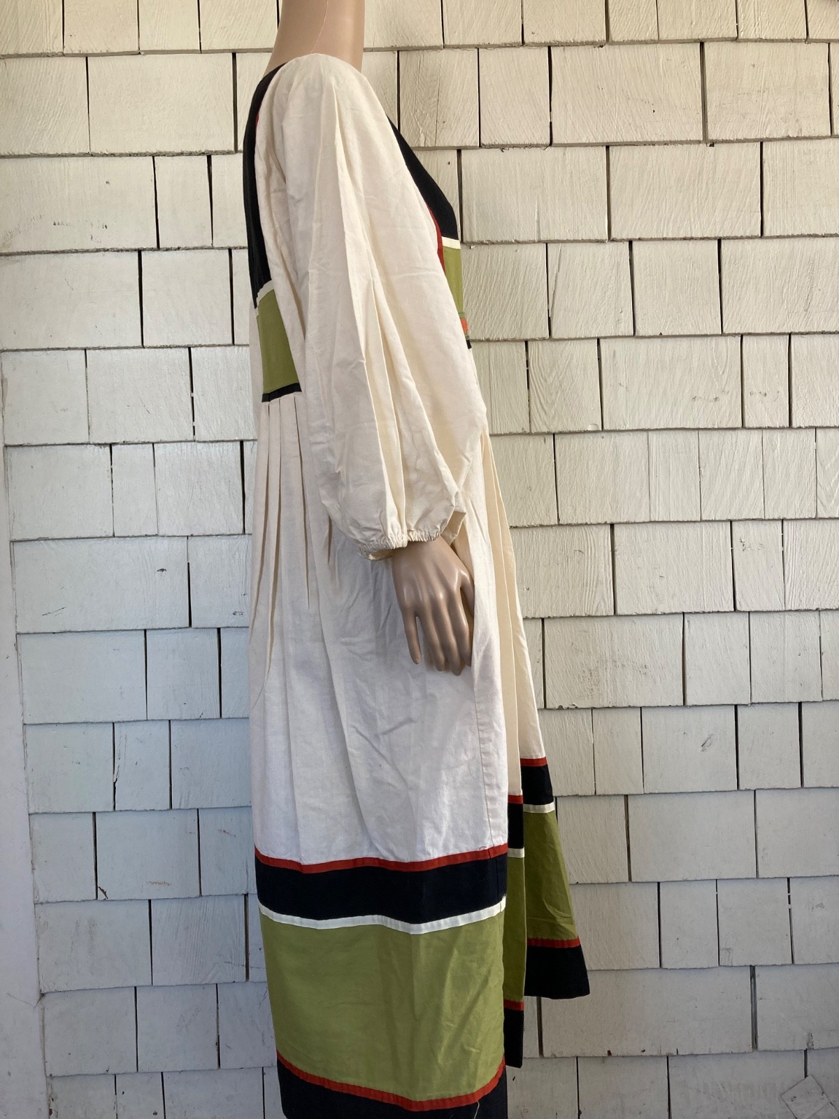 Vintage Festive Cottagecore 1970s Krist Gudnason California Dress Size Small