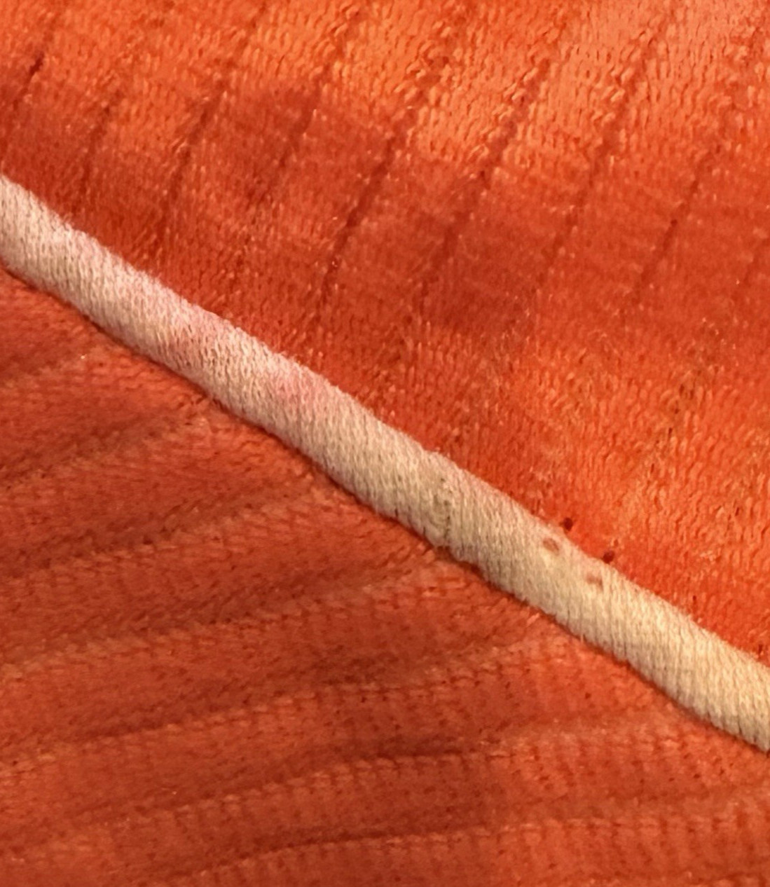 Vtg 1970s Dress Mod Twiggy Orange Stripe Homemade CONDITION ISSUES #278