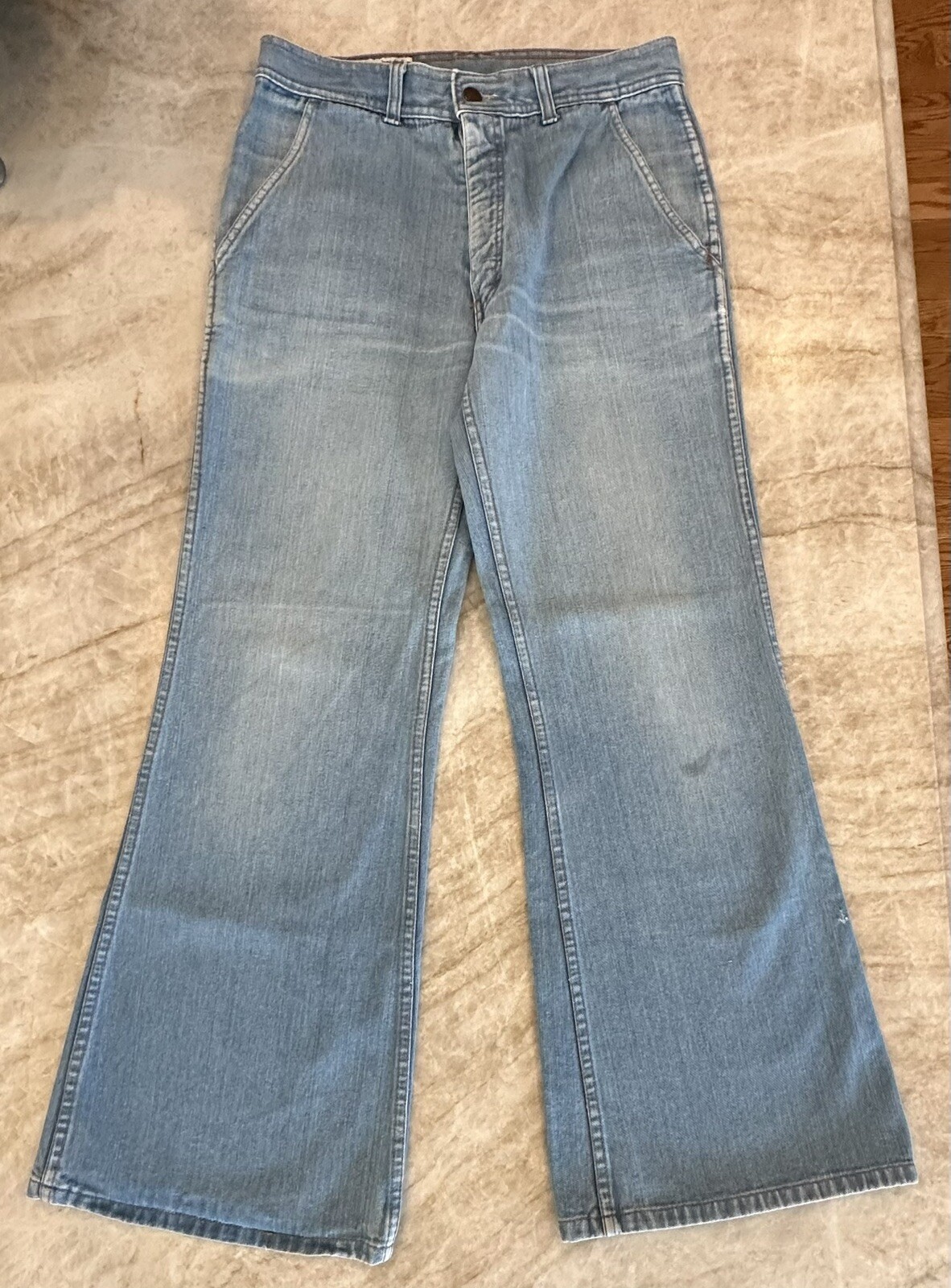 Vintage L’Avion Jeans Women 31×31 (Tag 33) Denim High Rise 70s Flare Bell Bottom