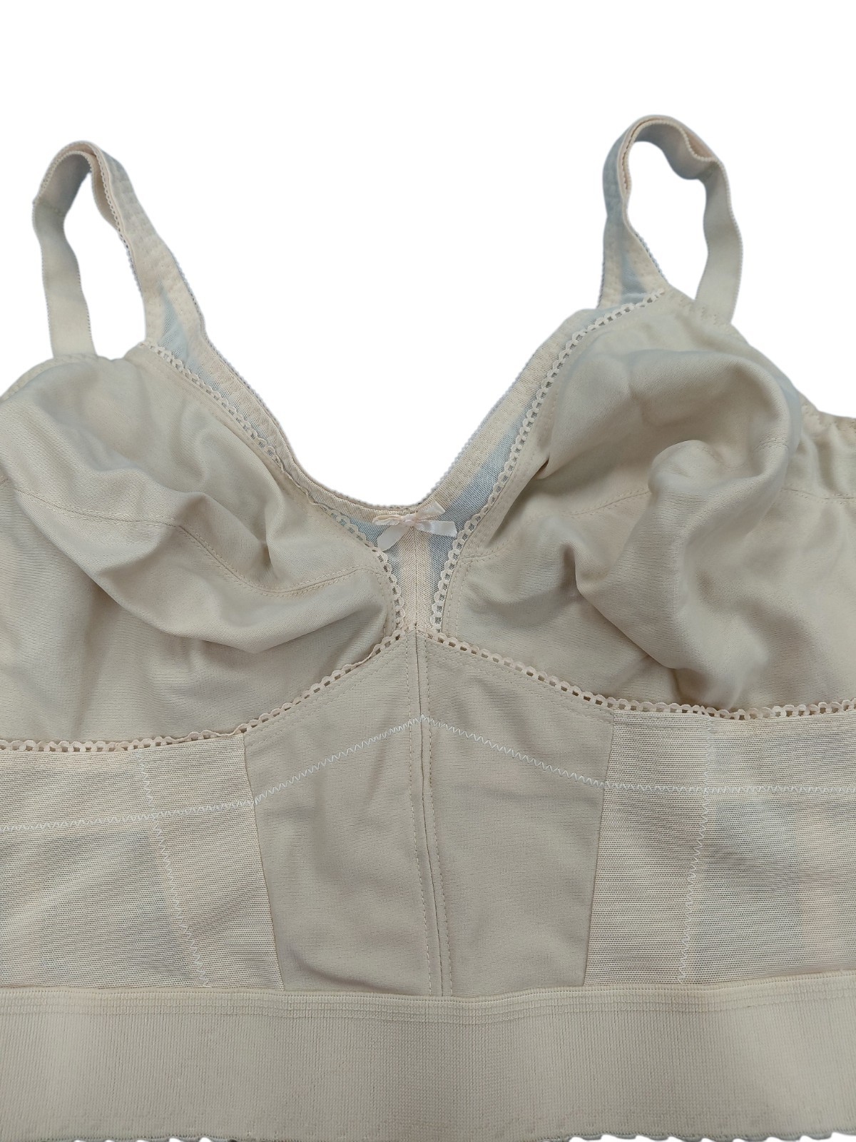 Vintage Beige Crown-ette Corset Top Size 46C