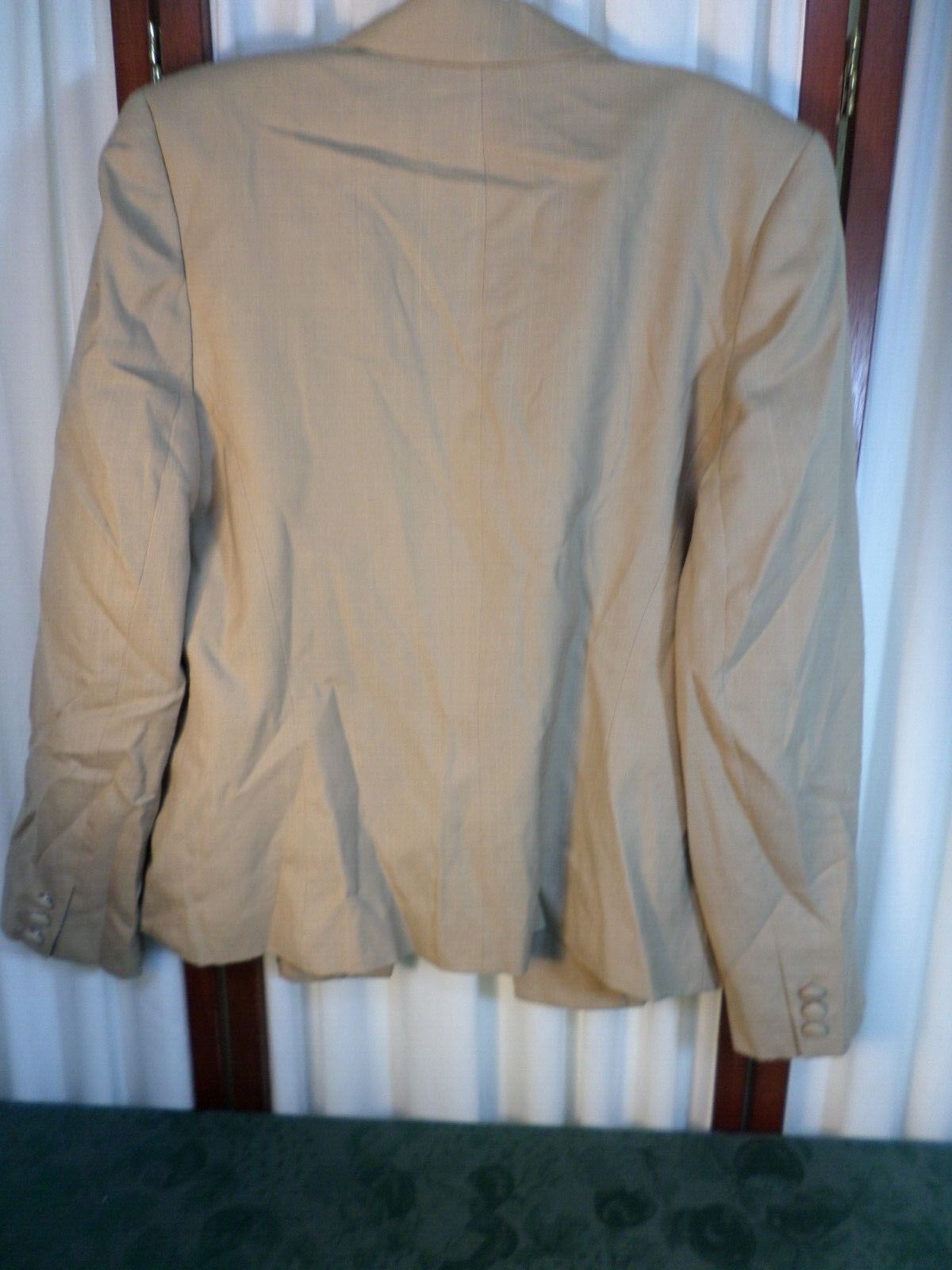 Beautiful Vintage Gilmor Woman’s Tan Button Front Blazer/Jacket-Size 12
