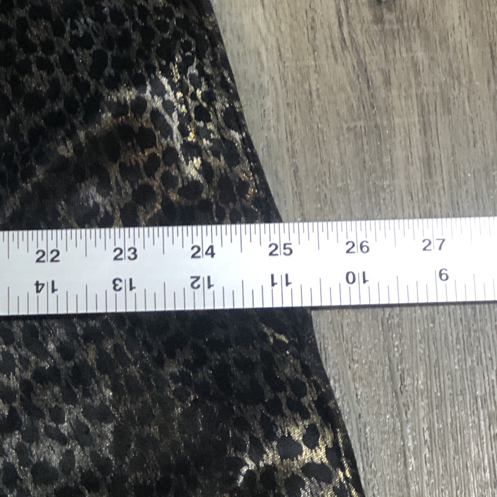 Vintage NIGHT GOWN Cheetah LEOPARD Animal Print Silky Sheer Lingerie Sz M Gold