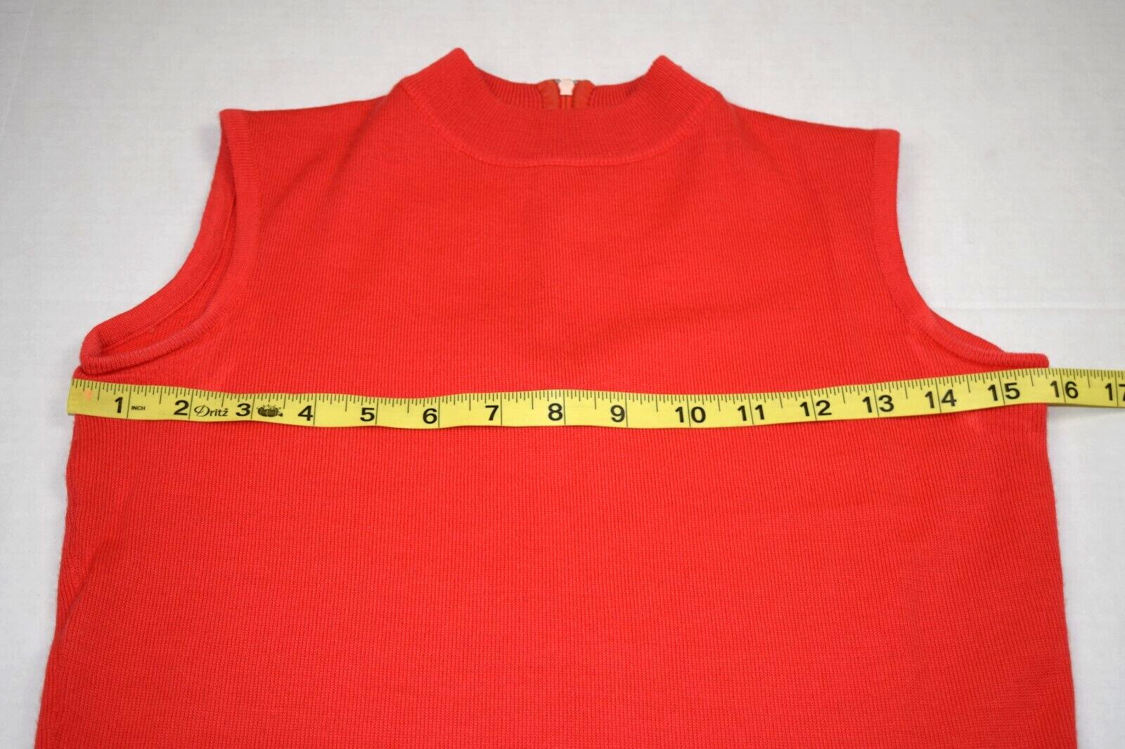 Vintage Sweater Top Skirt Set S/M 50s Tai Tung Orange Pink Lambs Wool 3 Piece