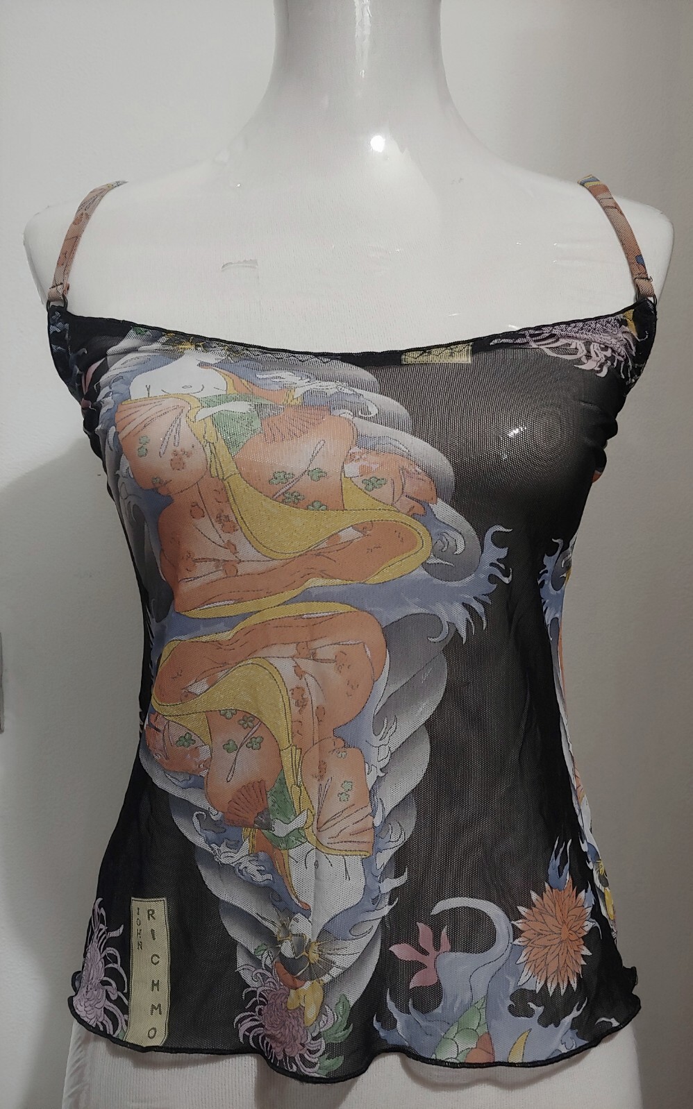 TOP VEST vintage 90’s JOHN RICHMOND underwear Made Italy TG.44- M circa RARE