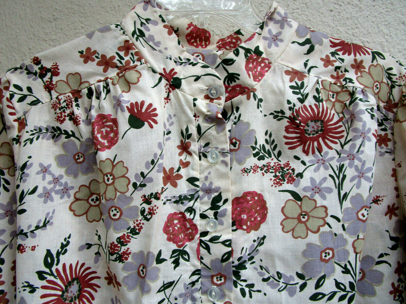 VTG 80’s..ROAMANS..COT/POL..FLORAL…BLOUSE..NEW..PLUS sz 48