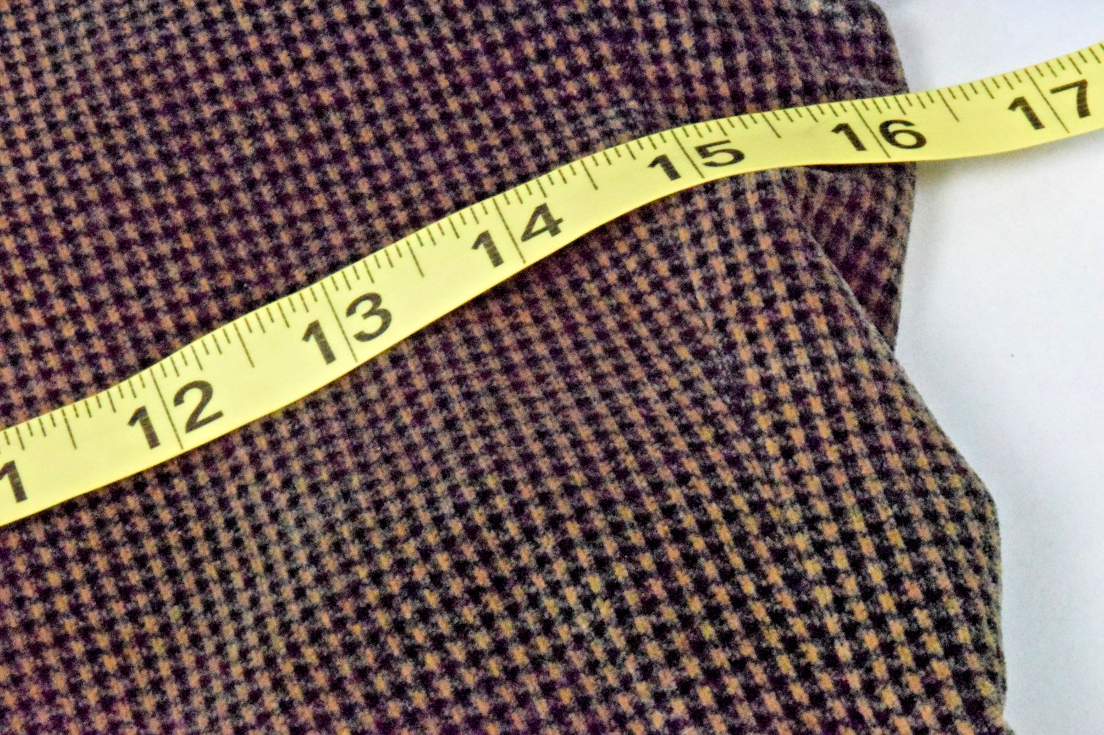 Vintage Blazer Jacket Sasson Size 3/4 80s Gold Velvet Hounds Tooth Kimono Button