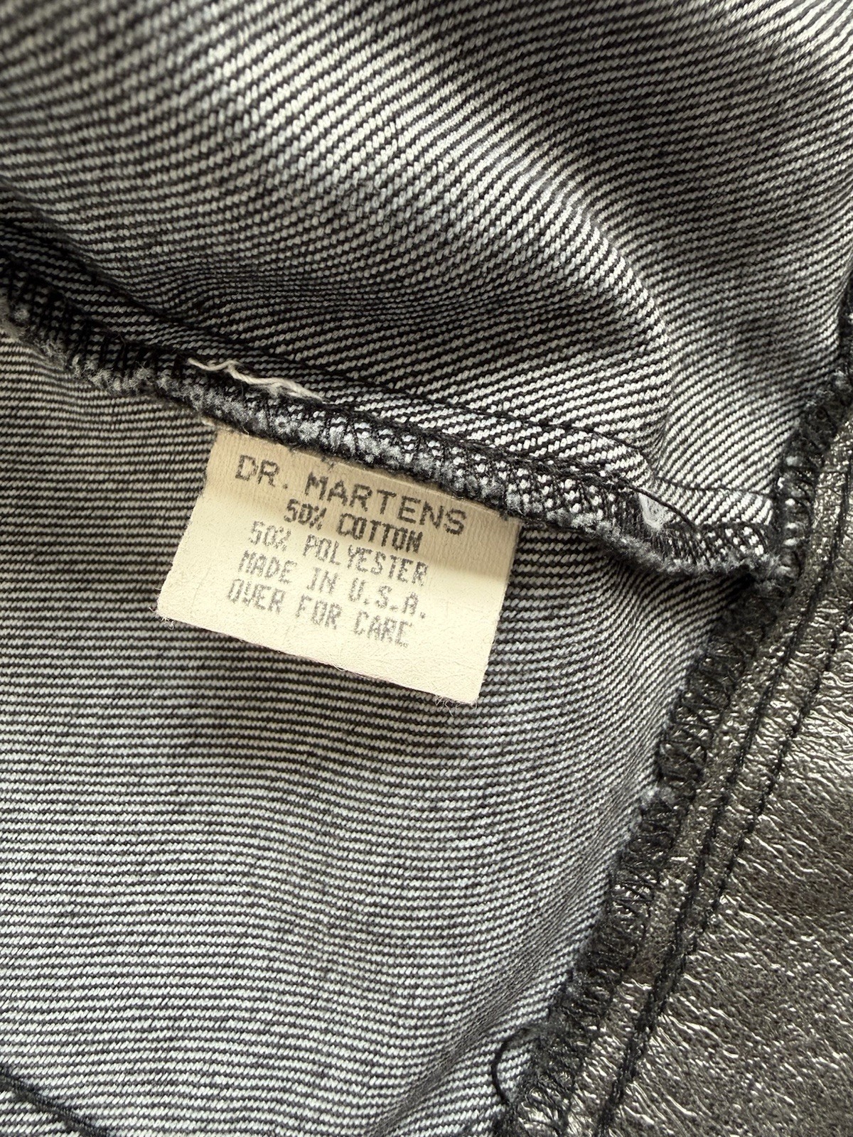 Vintage Y2K Vintage Dr Martens Air Wair Waxed Jacket Silver Gray Size Large