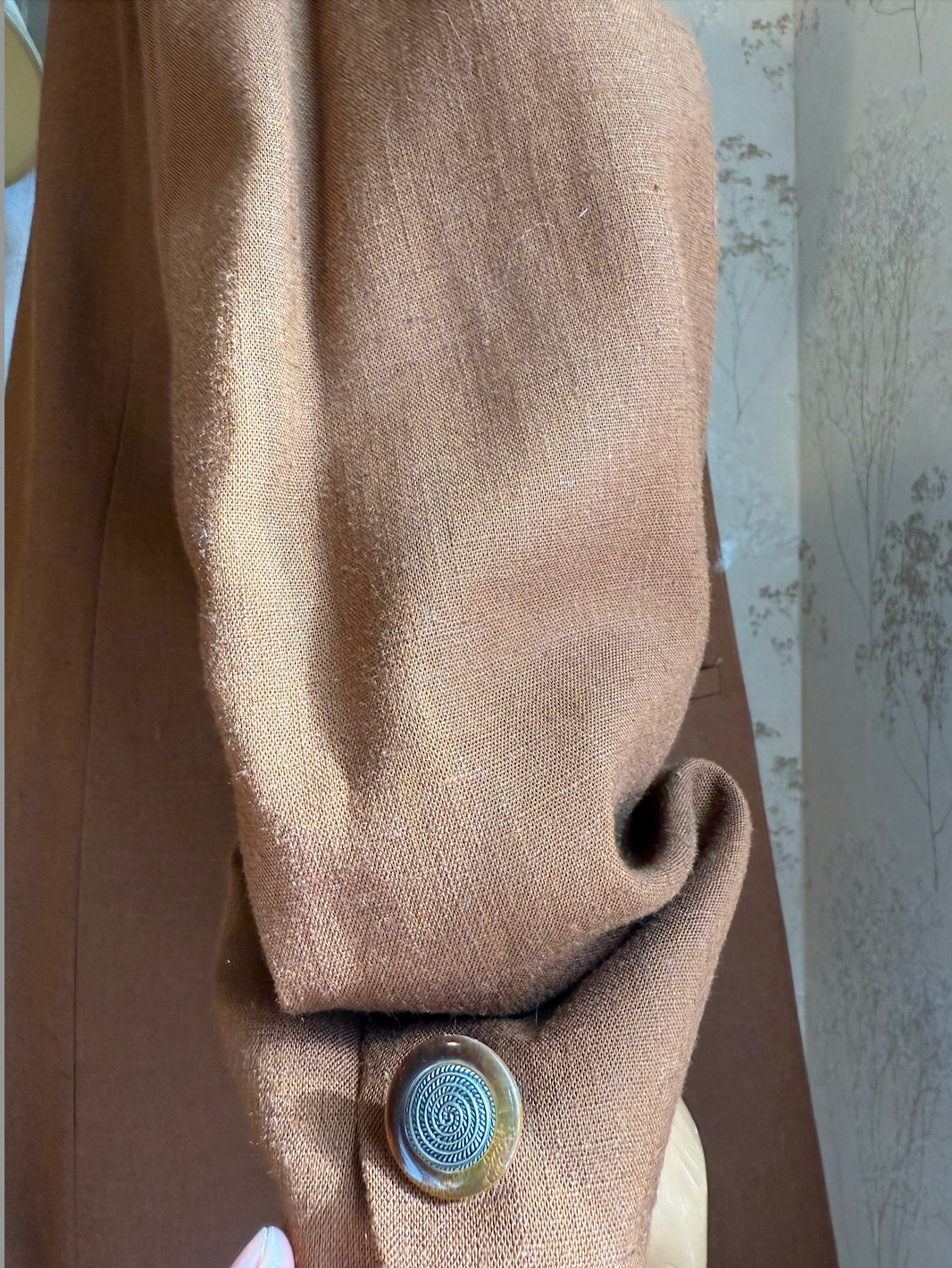 Vintage Rena Rowan for Saville Womens Minimalist camel Blazer