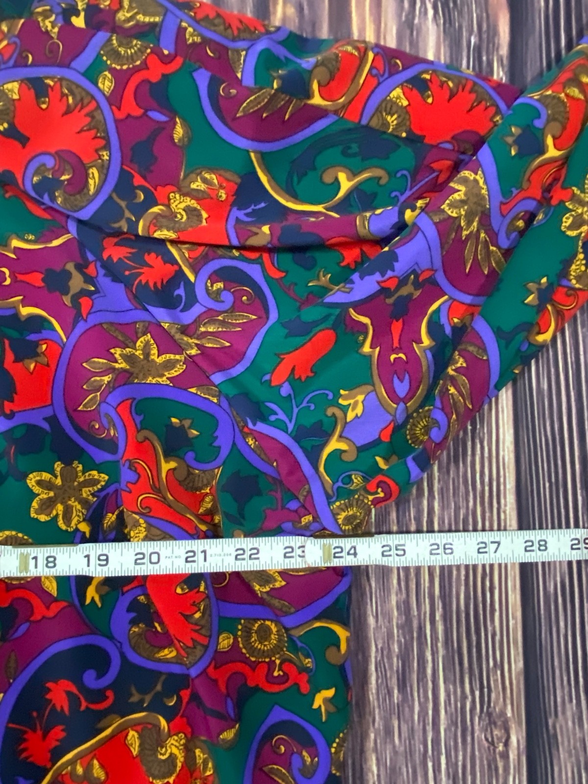 VTG 90s SG Sport Bold Colorful Filigree Satin Hooded Windbreaker Women’s S 6/8