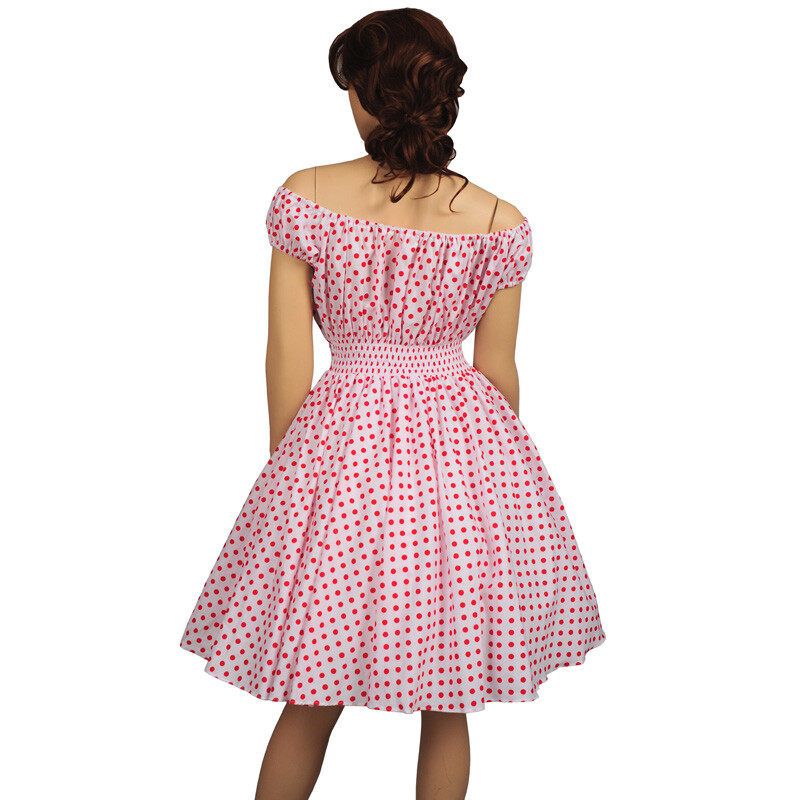 Summer 50s 60s 70s Vintage Retro TEA Dress Rockabilly Party Swing Dress One Size