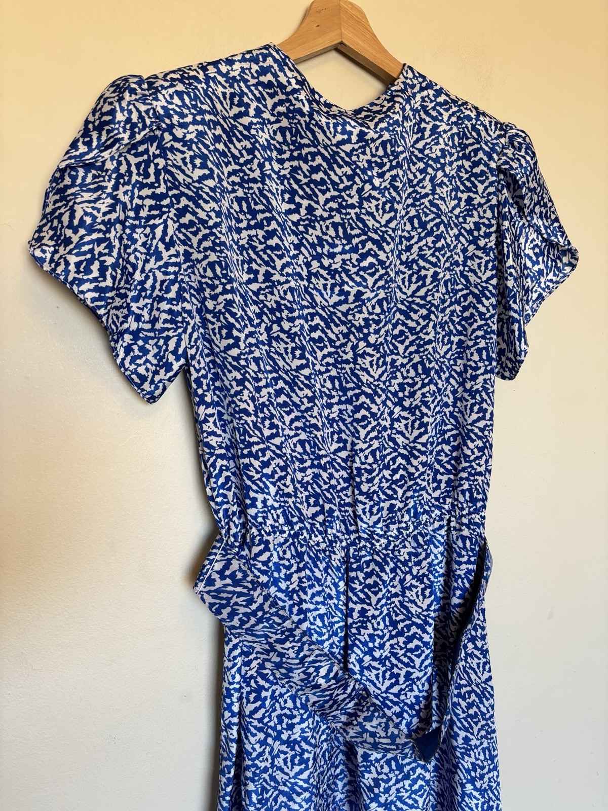 Vtg 70s Lady Carol of New York Wrap Midi Dress Belted Feminine Preppy USA Made