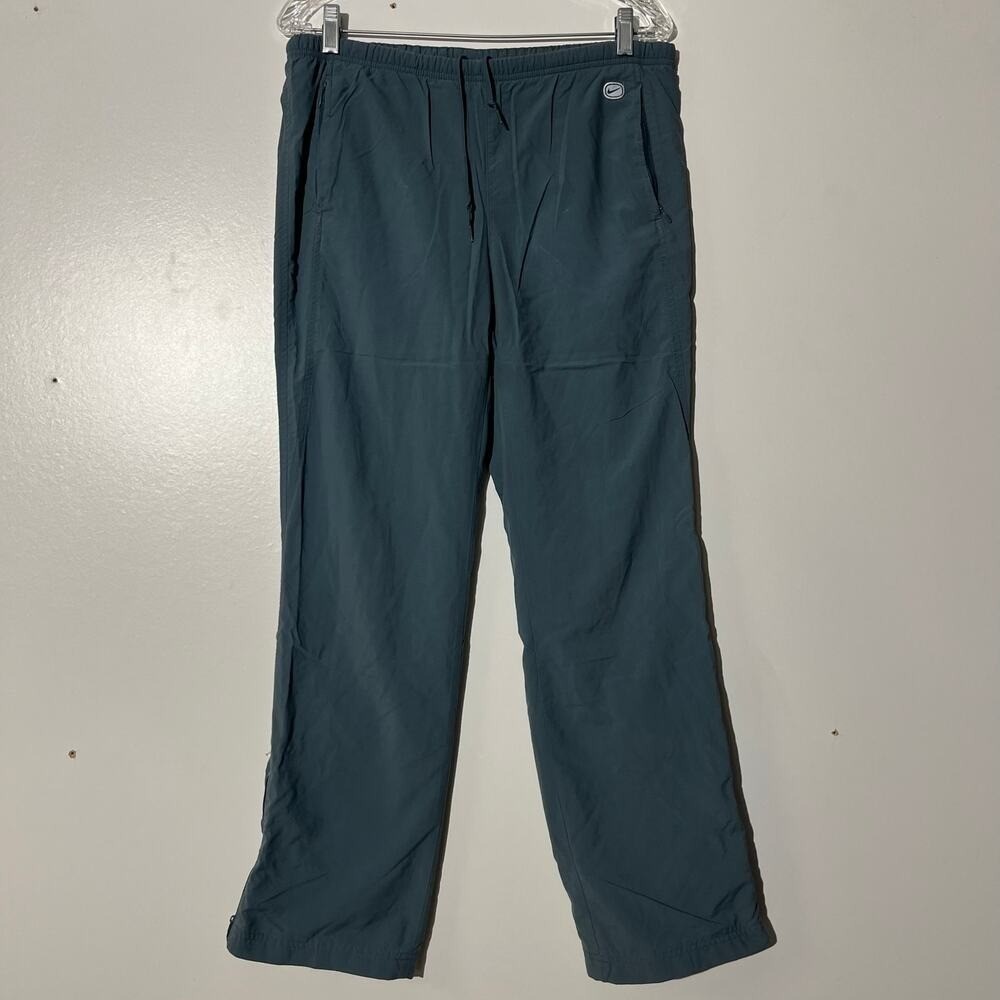 Vintage 90s Nike Sportswear Blue Straight Leg Track pants Pants Womans Size M