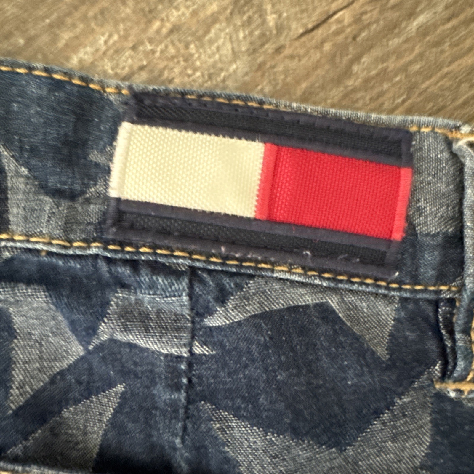 Vintage Y2K Tommy Jeans Hilfiger PATRIOTIC STARS Flare jeans Women size 5