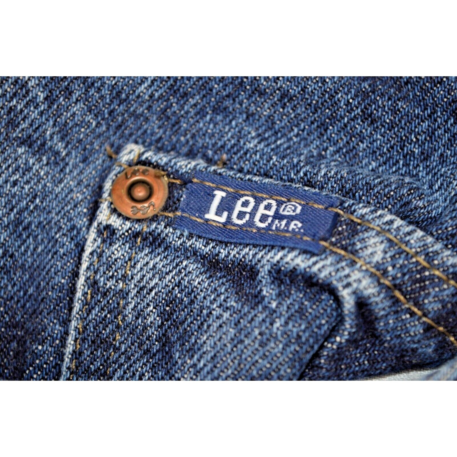 Vintage Lee Jeans 26X31 80s Indigo Wash High Waist Tapered Classic Fit Made USA