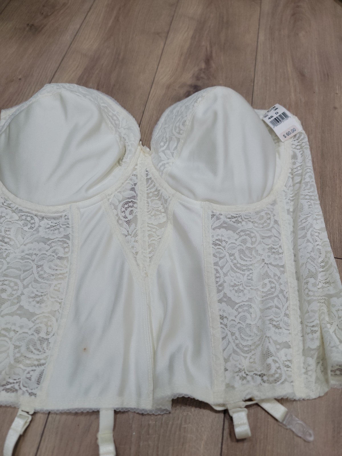 Lot of 10 Vintage Bridal Bustiers Longline Bras White Ivory Mixed Sizes New #2