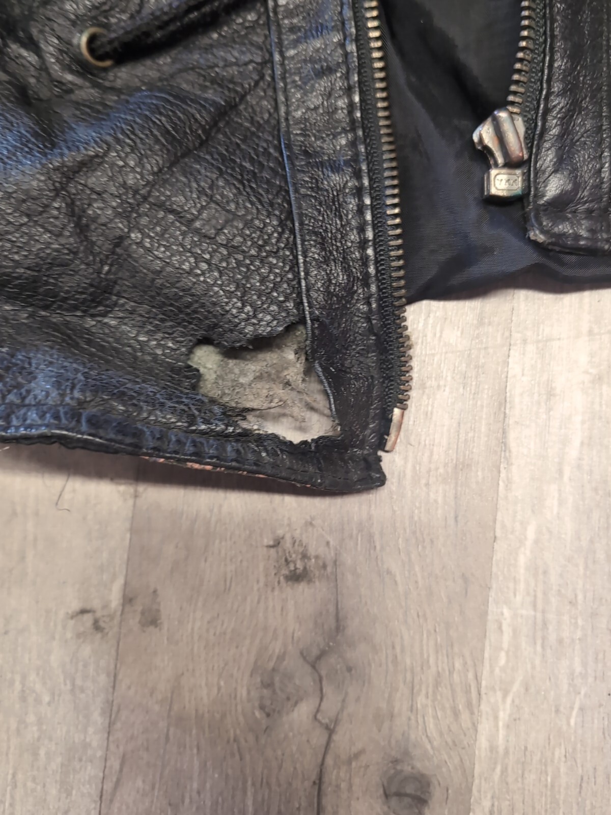 1980s Patchwork Leather Jacket . Medium. D7