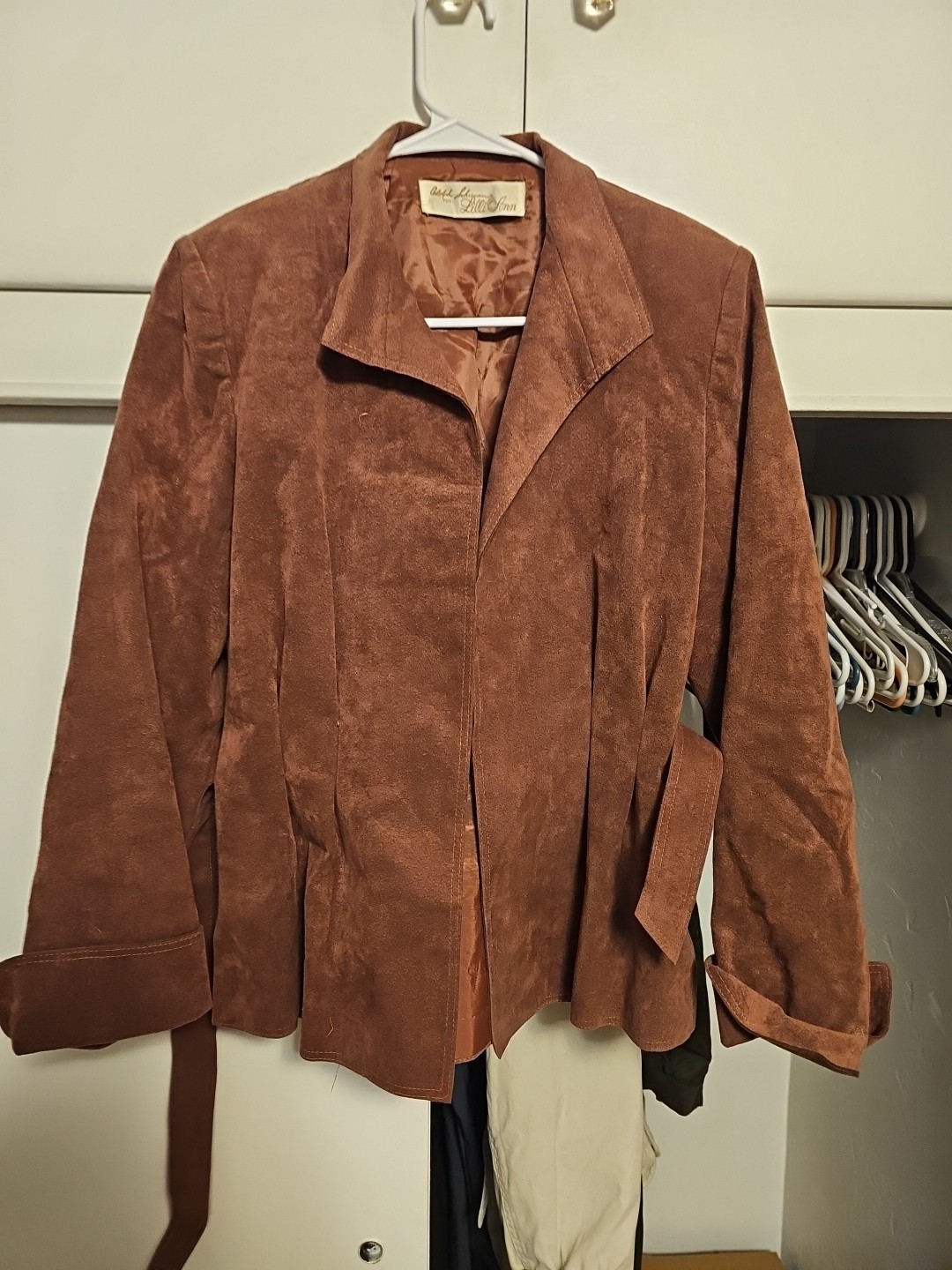 Adolph Schuman for Lilli Ann Vintage Blazer Jacket Removable BELT M/L