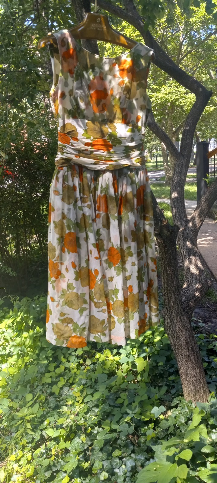 Vintage Floral Dress 50s. Keepsake. Rare