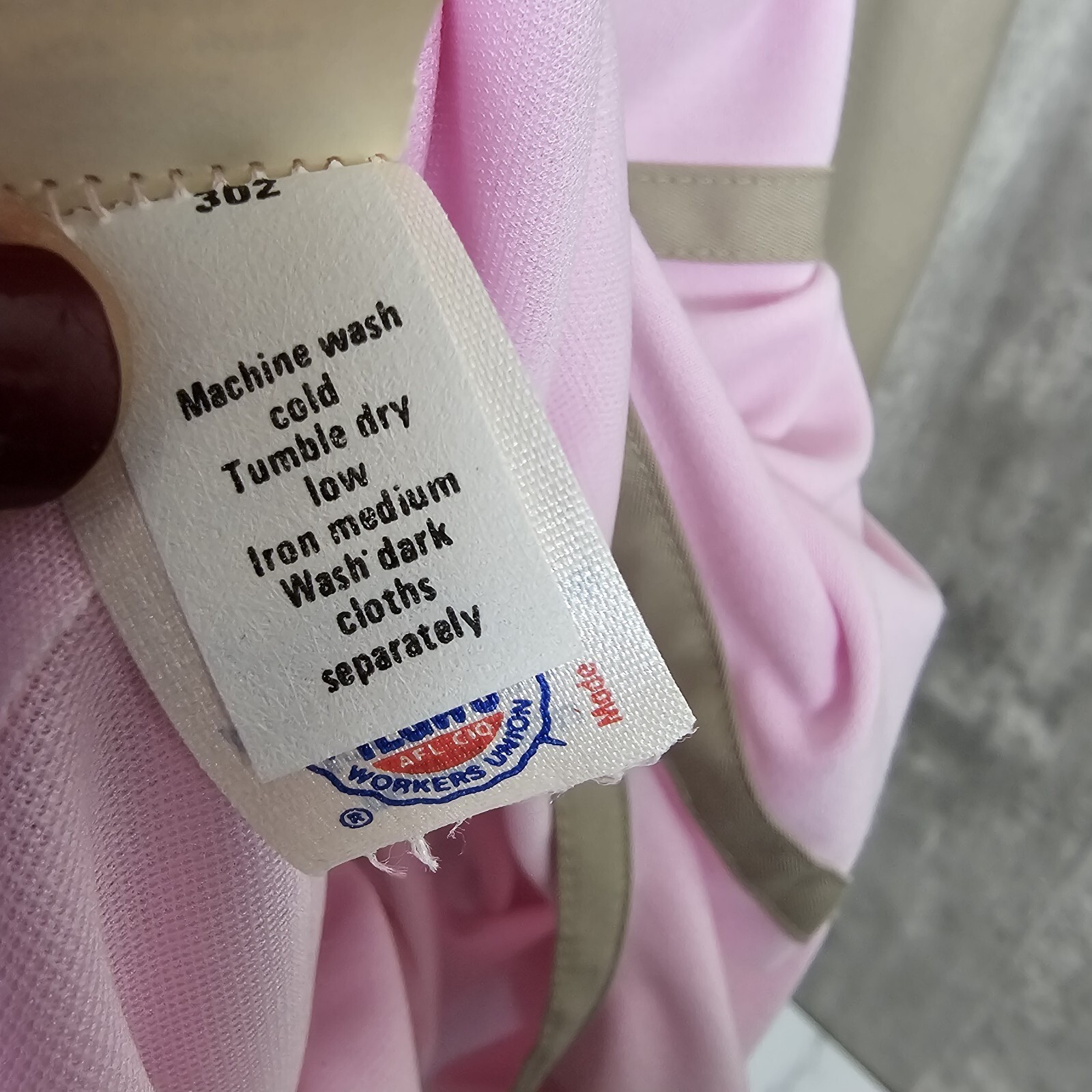 Vintage 80s Kelli Kaye Lilac Tan Midi Dress NWT USA 16 1/2 Pastel Soft Retro Mod