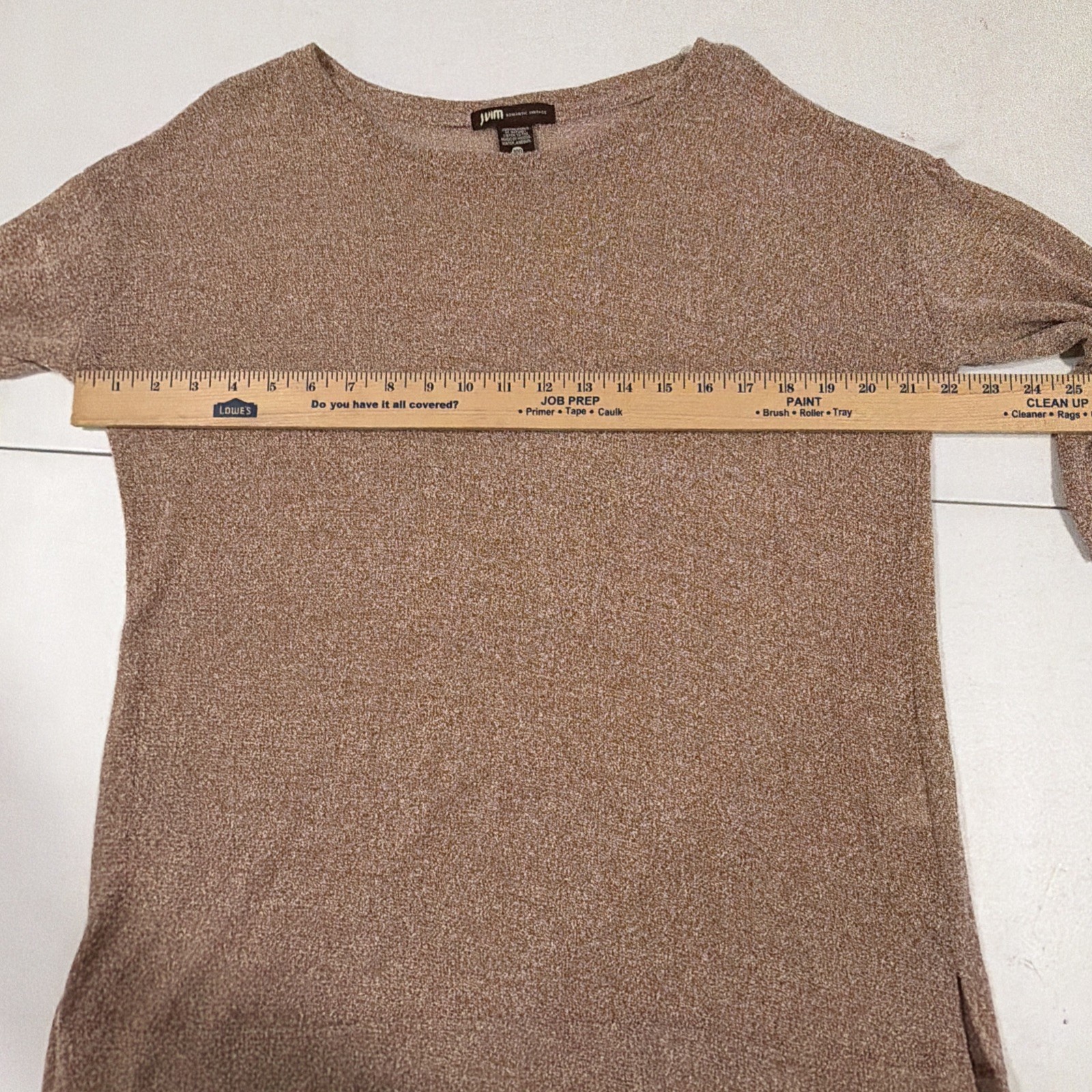 JVIM Romantic Vintage Pullover Brown Mesh Women’s Size 8-10 (Korean Size 100)