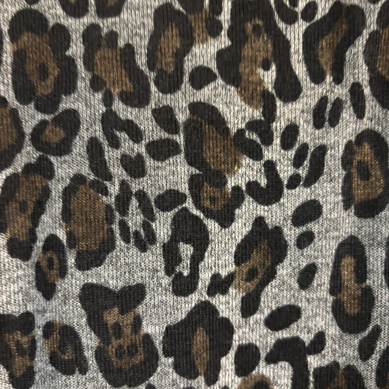 Vintage aDressing Woman Women’s Soft Knit Animal Print Dress Safari Chic XS