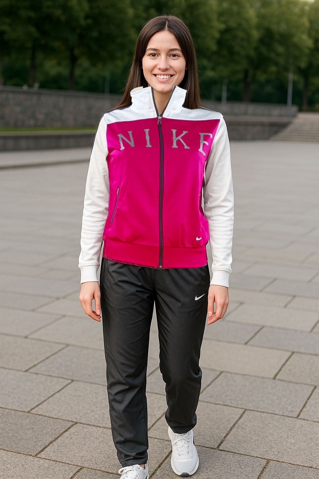 Nike Tracksuit Womens – Vintage Full Gothic Logo Set – Deadstock Origin