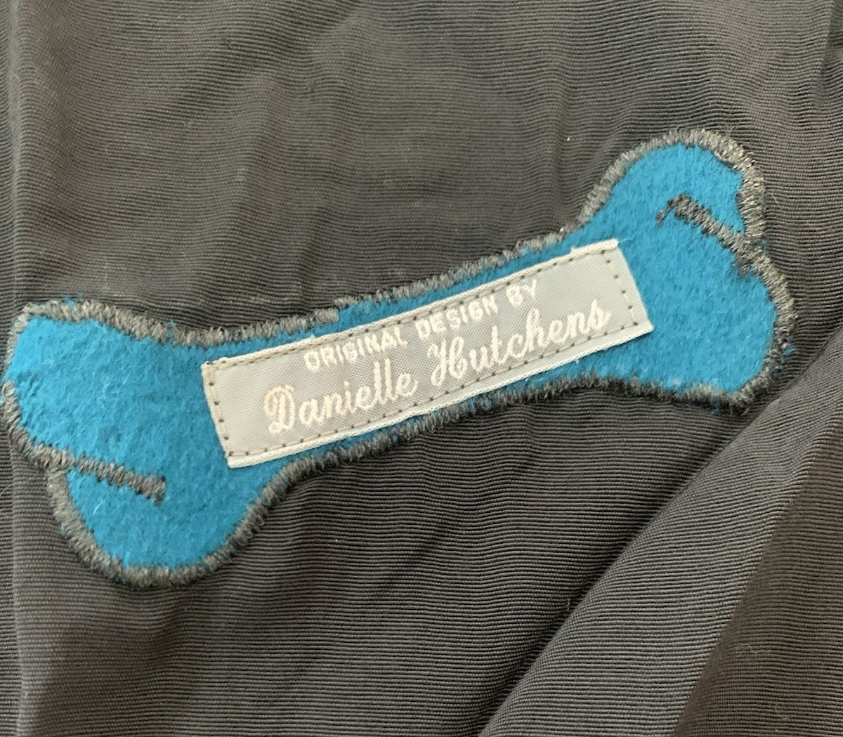 Vtg Original Design by Danielle Hutchens Felt Dog Design Womens Vest-38″ Chest
