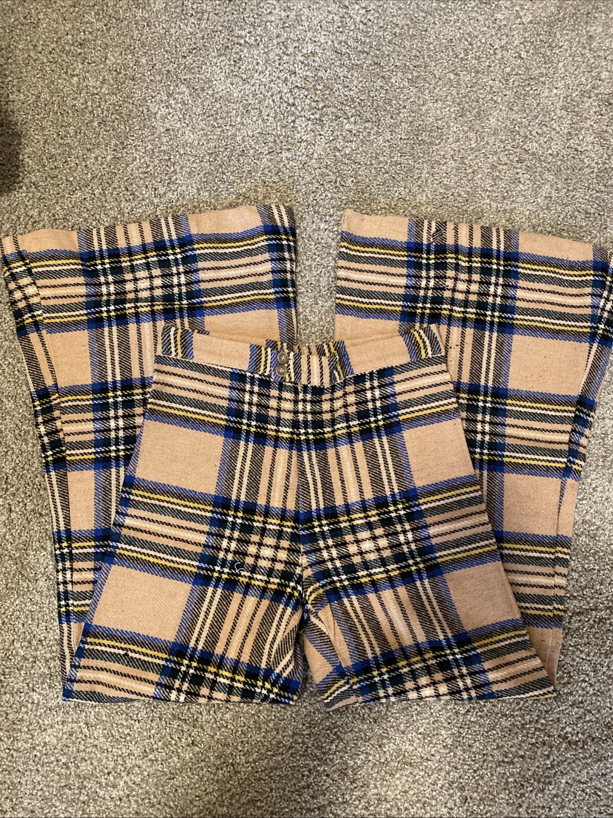 Authentic Vintage 1970’s Happy Legs Wool Bell bottoms