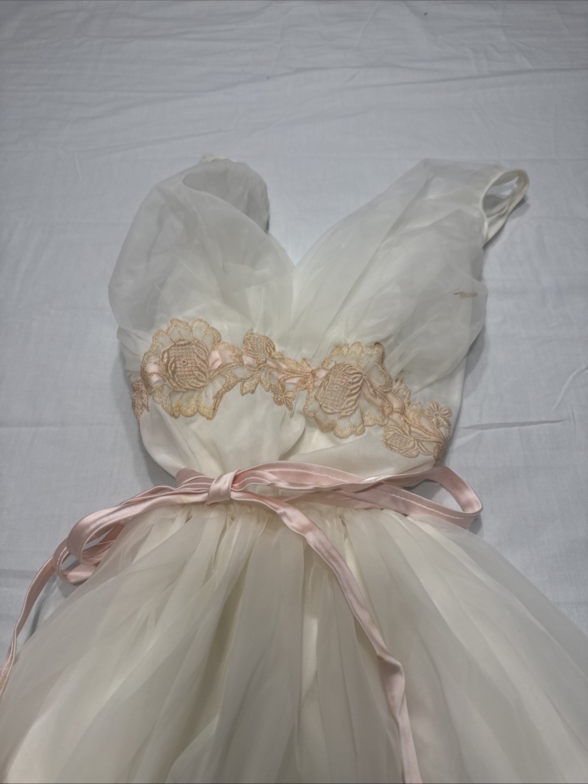 Vintage 1950s Eyeful by the Flaums Sheer Chiffon Nightgown
