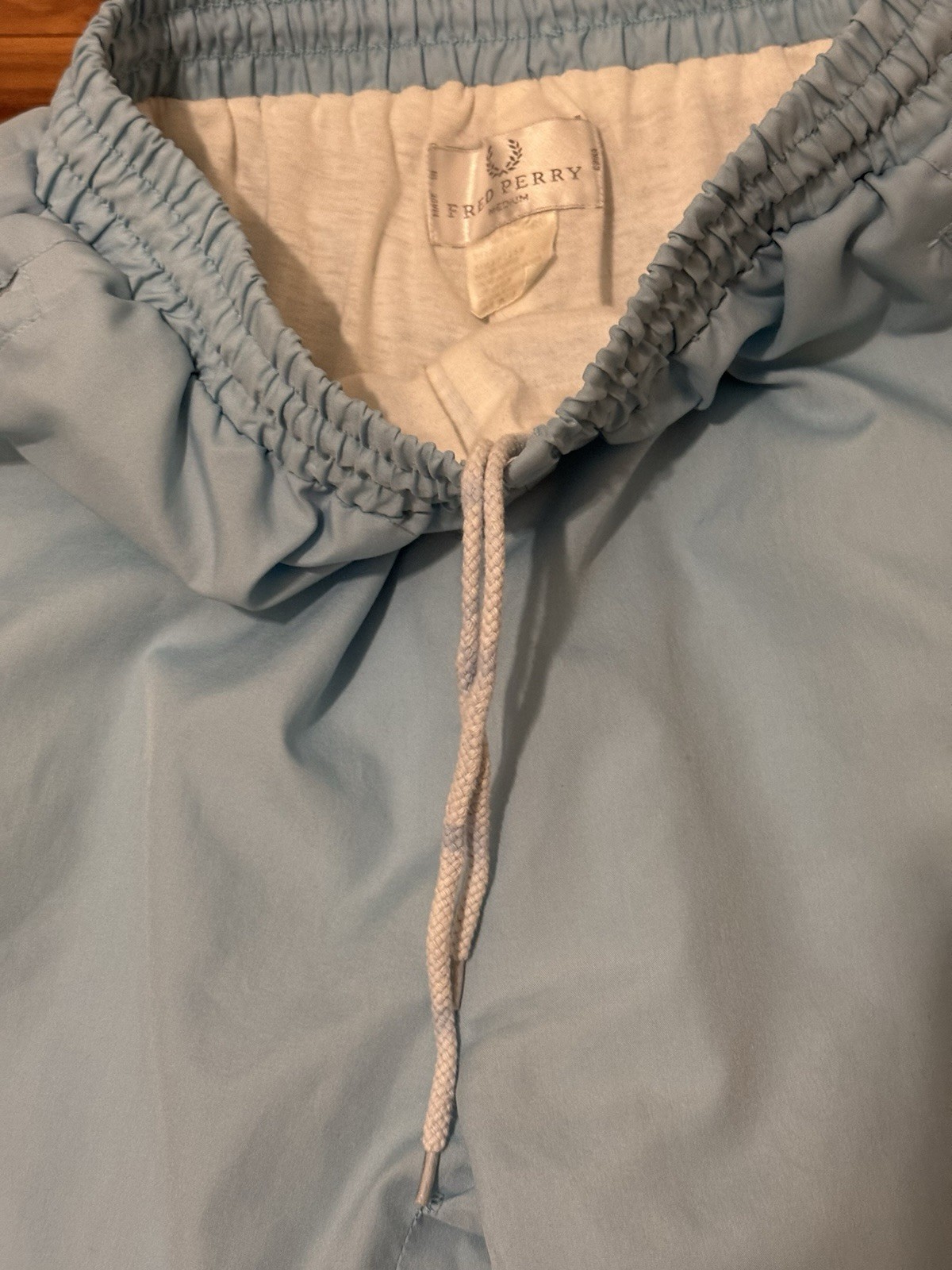 Vtg Fred Perry Windbreaker Track Pants M Light Blue Women / Unisex Runs Small