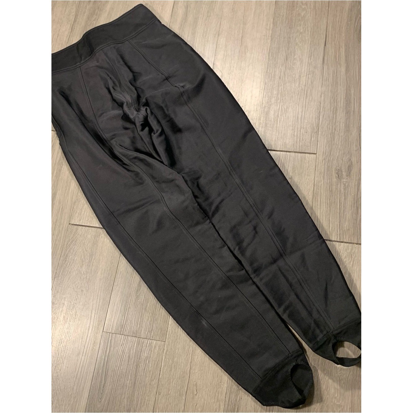 Cobor Schoeller Vintage 90’s Black ski Stirrup Pants size 12Tall