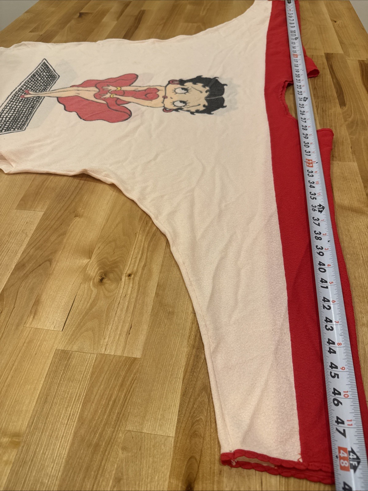 Vintage Betty Boop Womens Shirt 3/4 Sleeve Raglan Style Marilyn Monroe Pose Rare