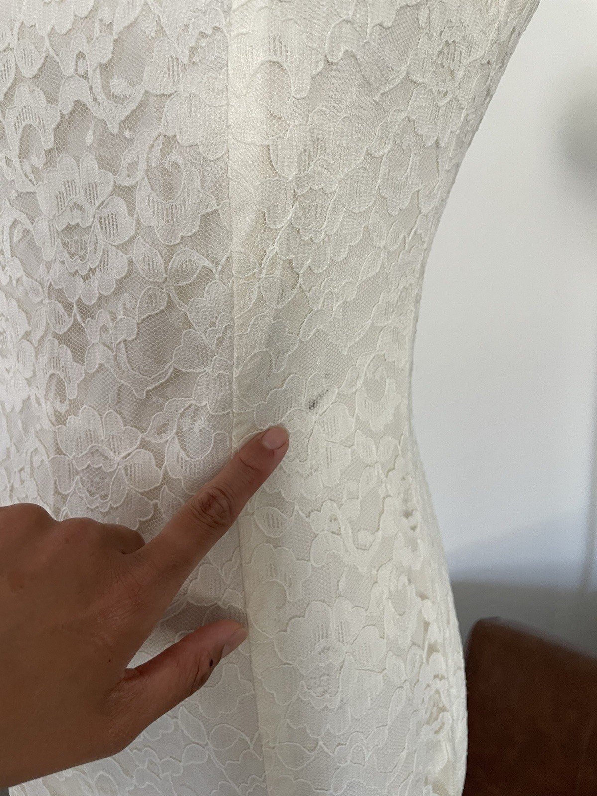 Vintage 1980s 1970s Boho Prairie Lace Wedding Formal Party Mermaid Dress