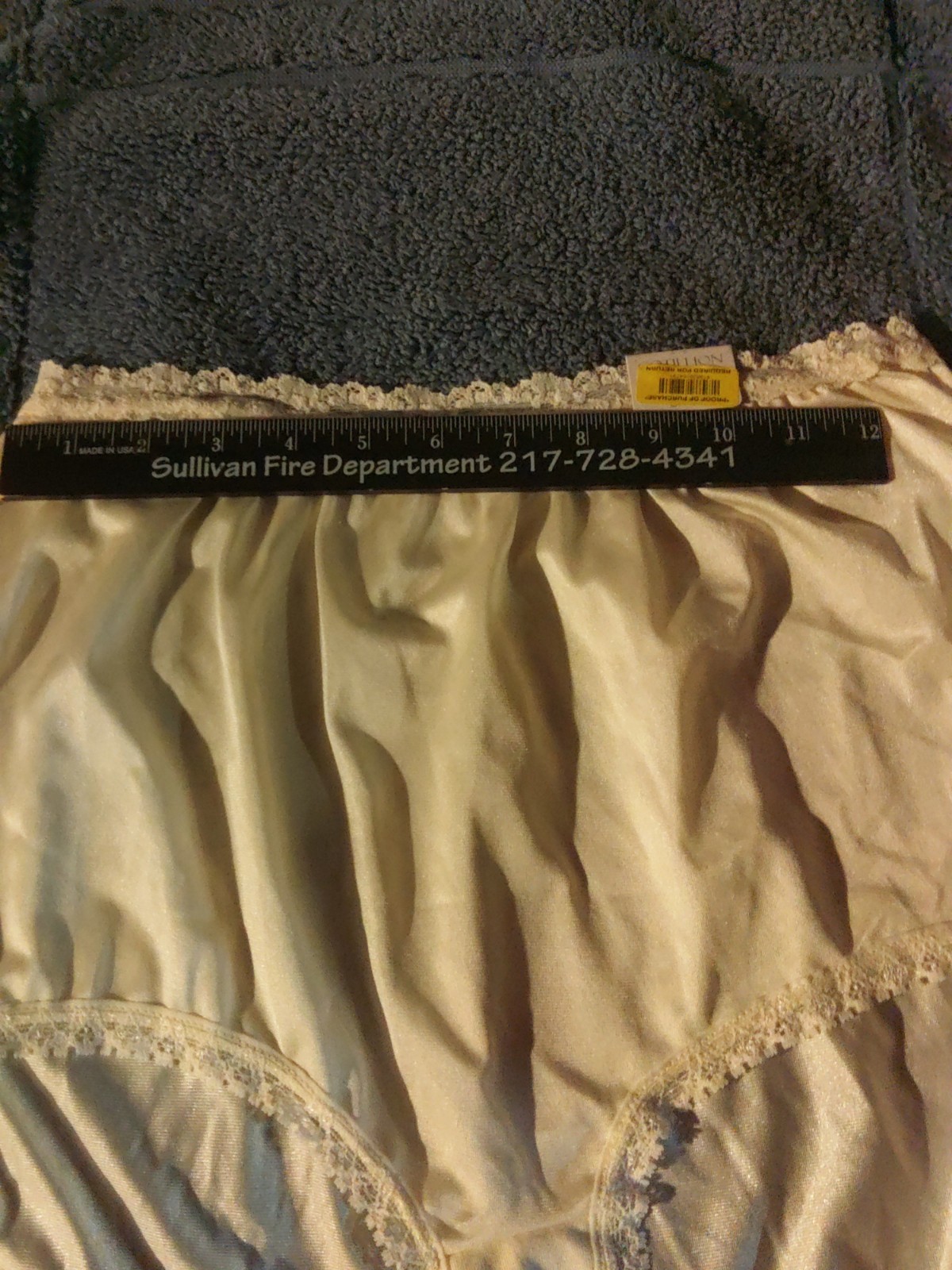 Vintage with Tags COTILLION 100% Nylon Silky Soft Brief Panties Size 9 Ivory