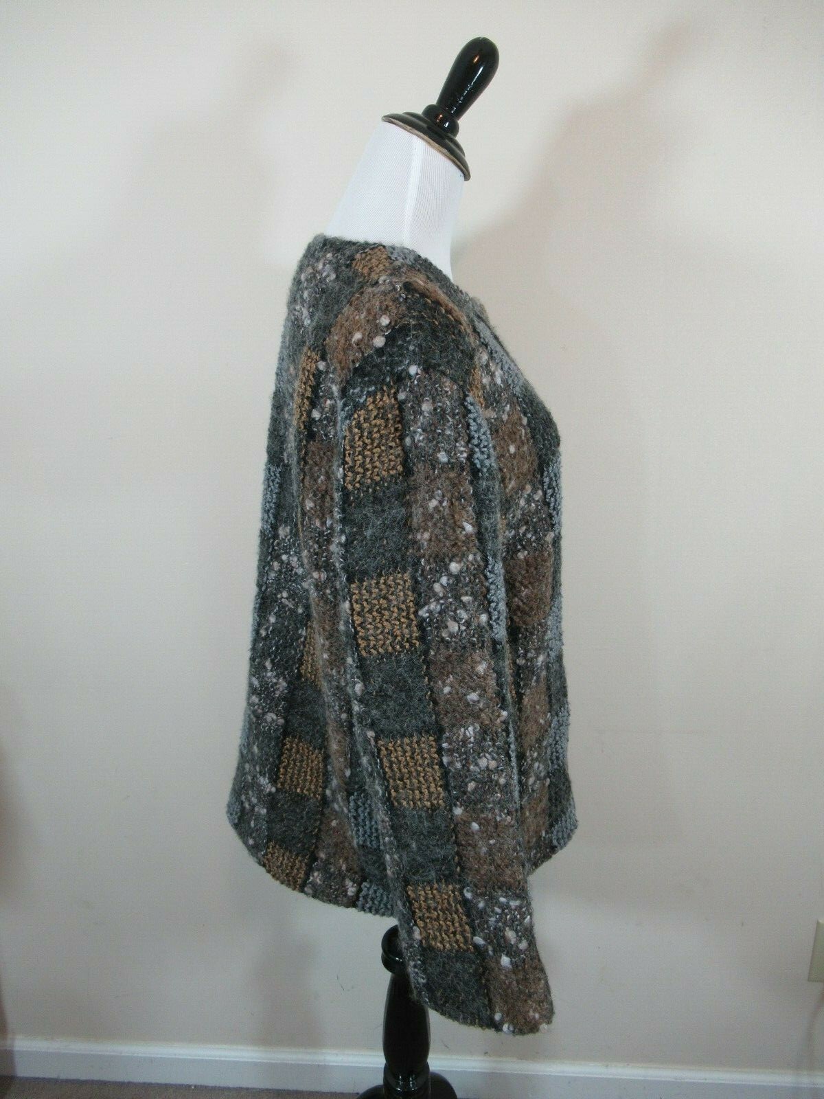 Vintage John Meyer Boucle Mohair Blend Blazer Jacket Checked