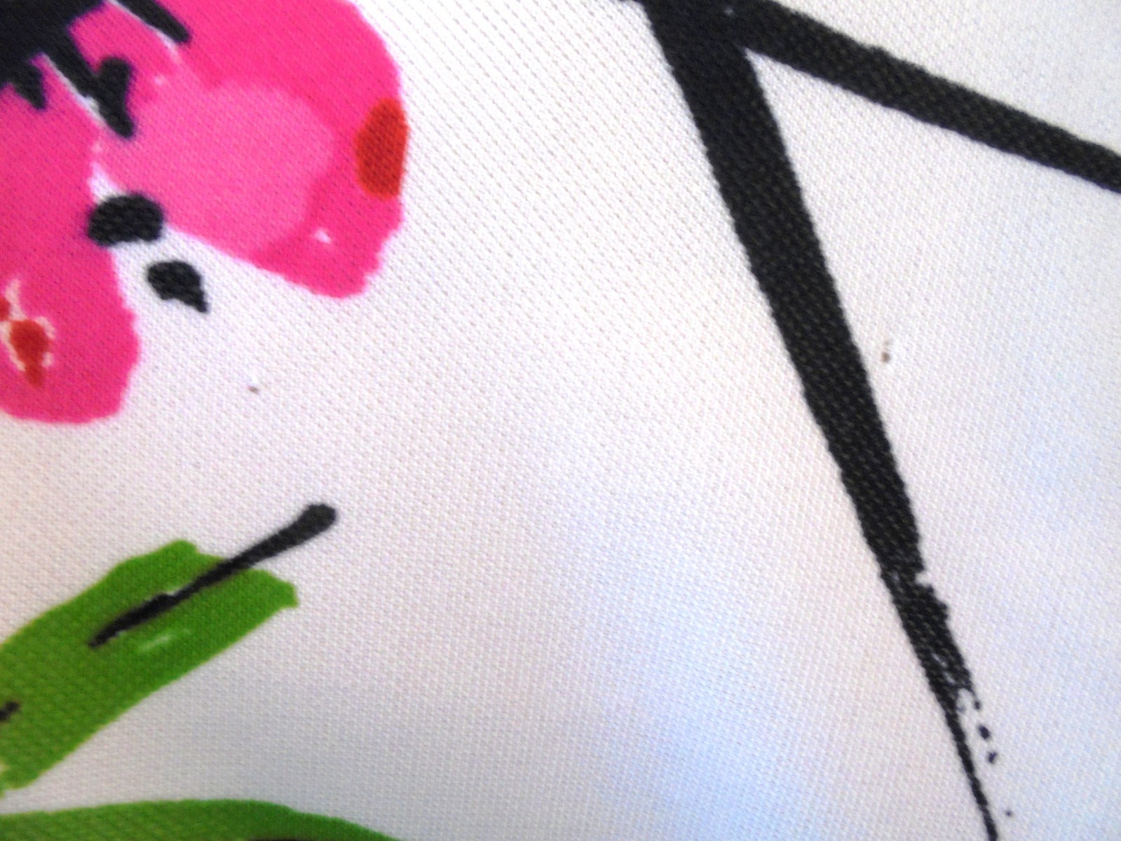 1970s VERA Neumann Cherry Blossom & Dragonfly Print Top Pink White Green Red 16