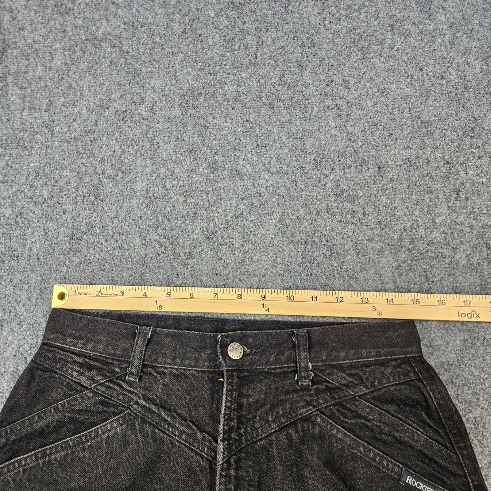 Vintage Rocky Mountain Clothing Co Black Western Jeans High Waist Straight