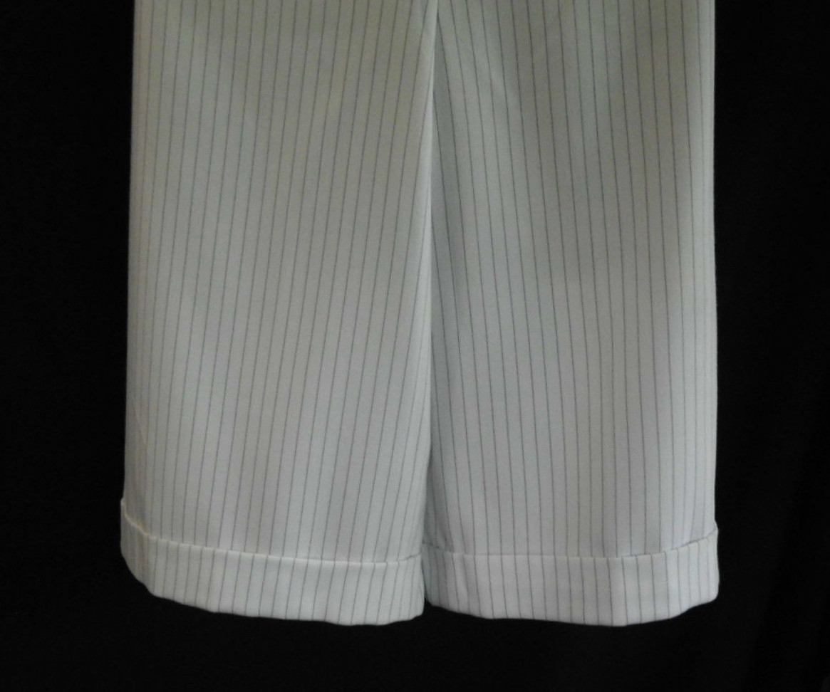 Vintage Apt.9 1990’s Shorts Size 12 NWT White Stripe Blend Cuff Pockets Wide Leg