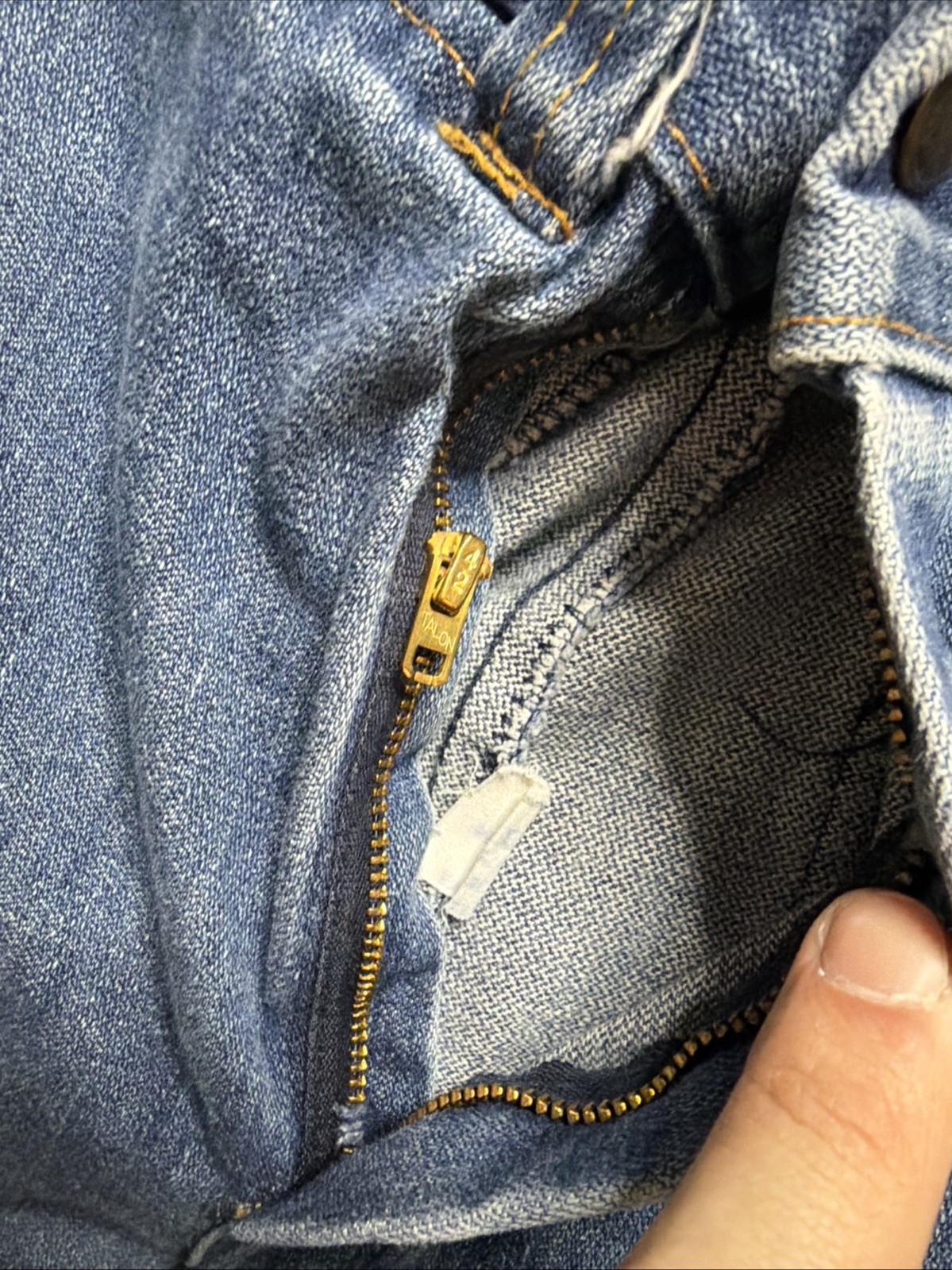 Vintage 70 1970s Jeans Boot Cut Calvary Style Women’s Denim Vtg 24X33
