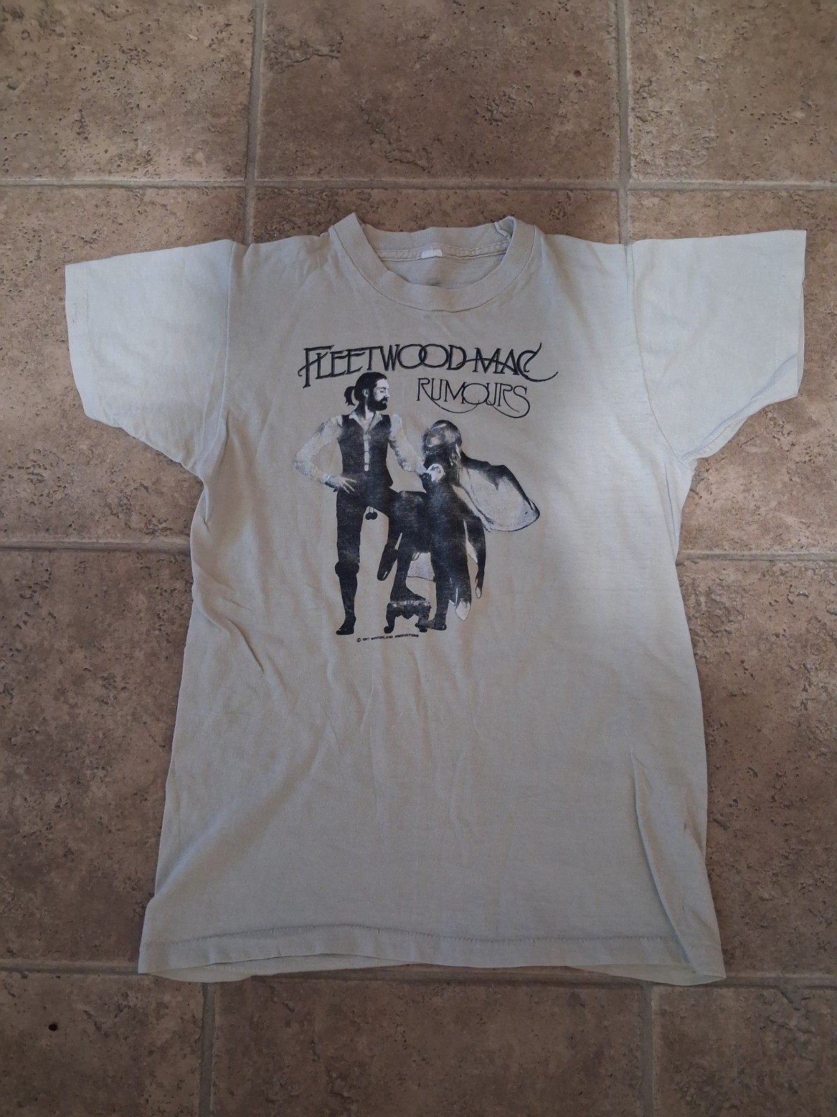 1977 Fleetwood Mac rumors tshirt women XS single stitch RARE 70s baby tee VTG