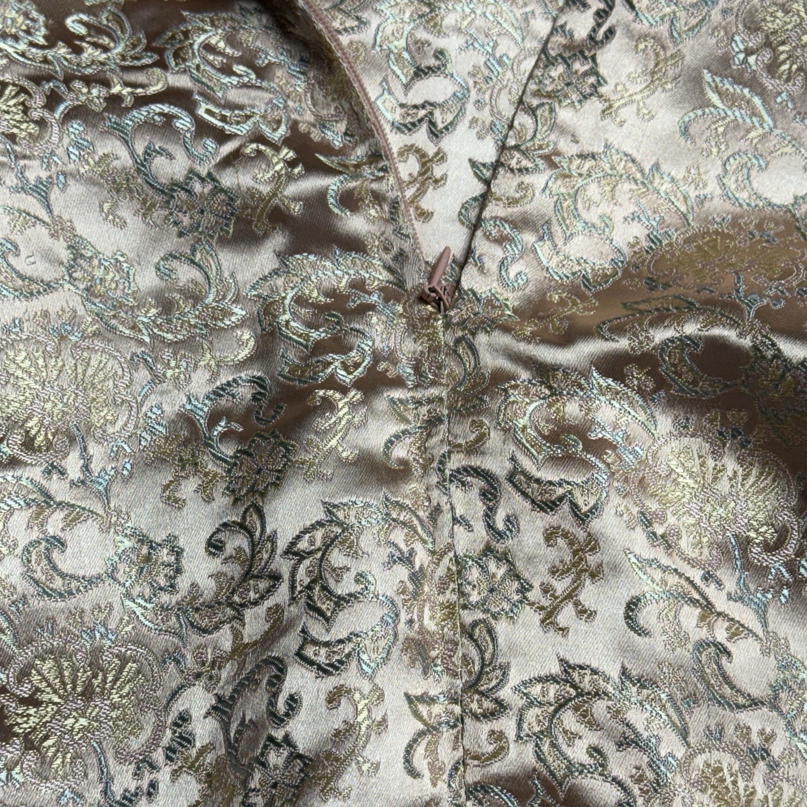 Vintage Scott McClintock Pink Satin Floral Rayon Brocade Spring Skirt Size 10