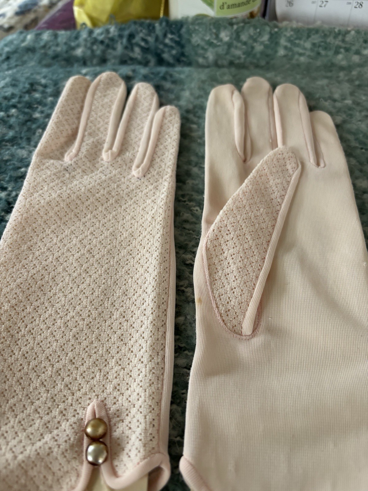 Light Pink Ladies Dress Gloves