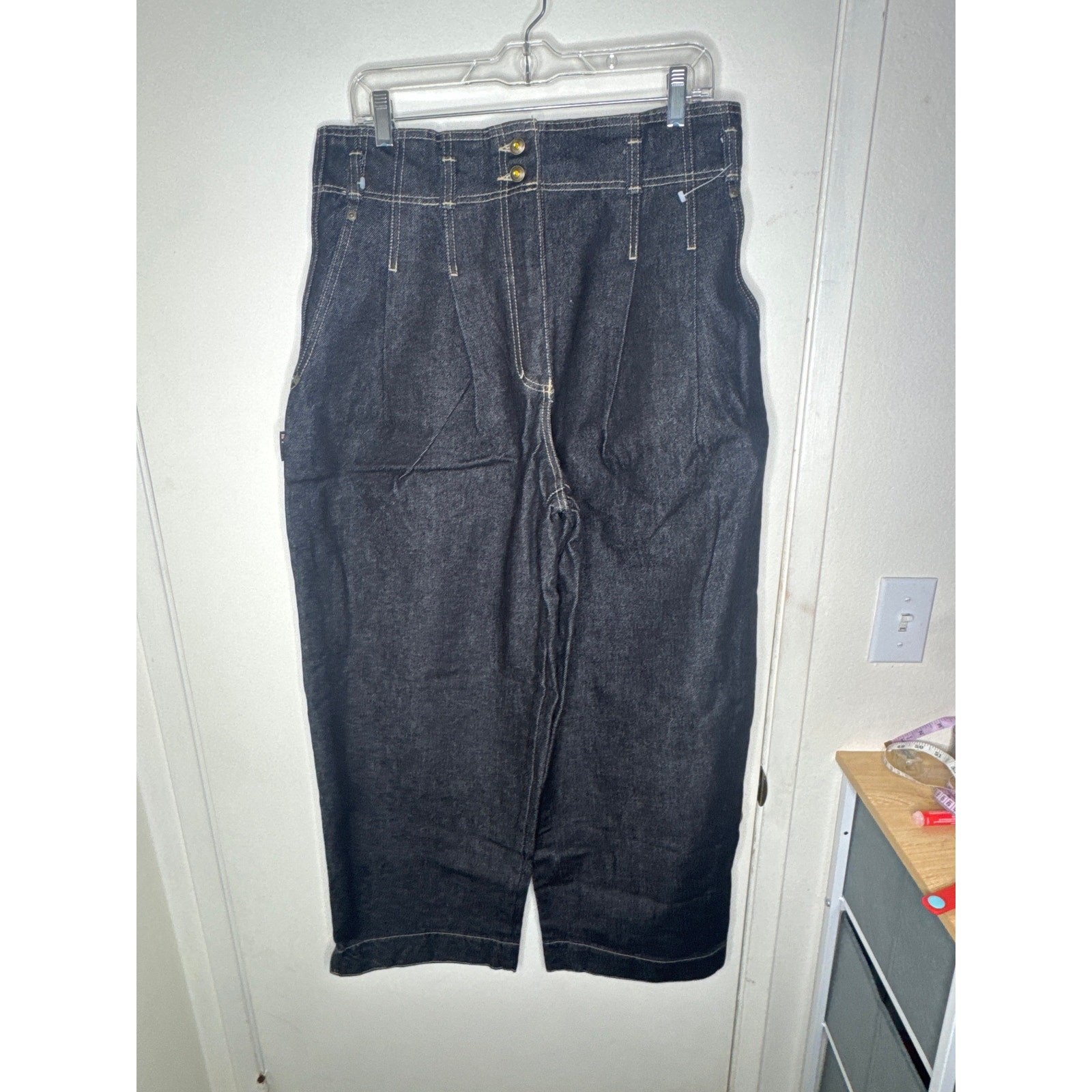 Rare Vintage Mach 3 100% Cotton Dark Wash High Rise Jeans | 80s/90s German Denim